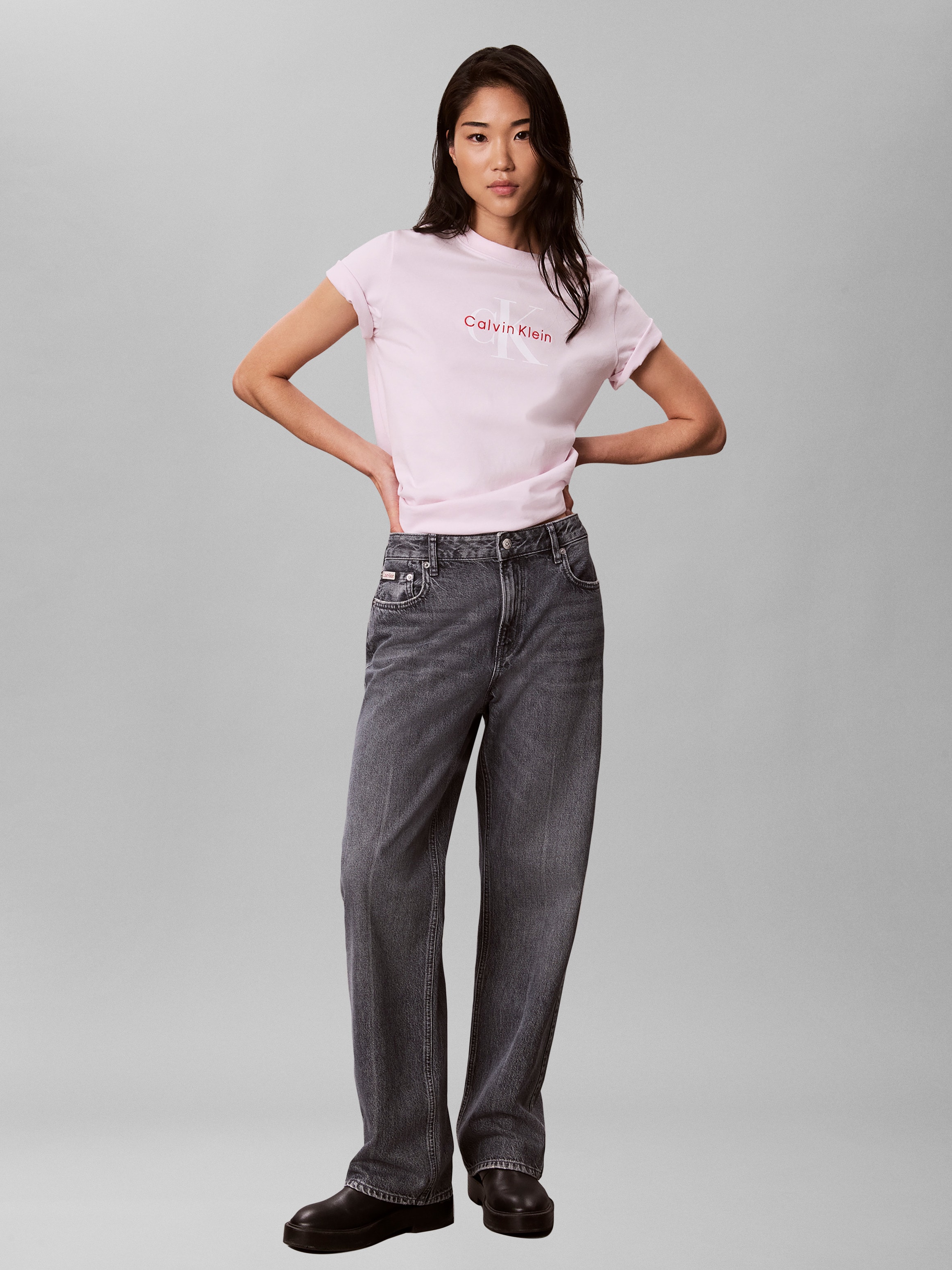 Calvin Klein Jeans T-Shirt »HERO SS CLASSIC MONOLOGO CNECK T« , Logoschriftzug