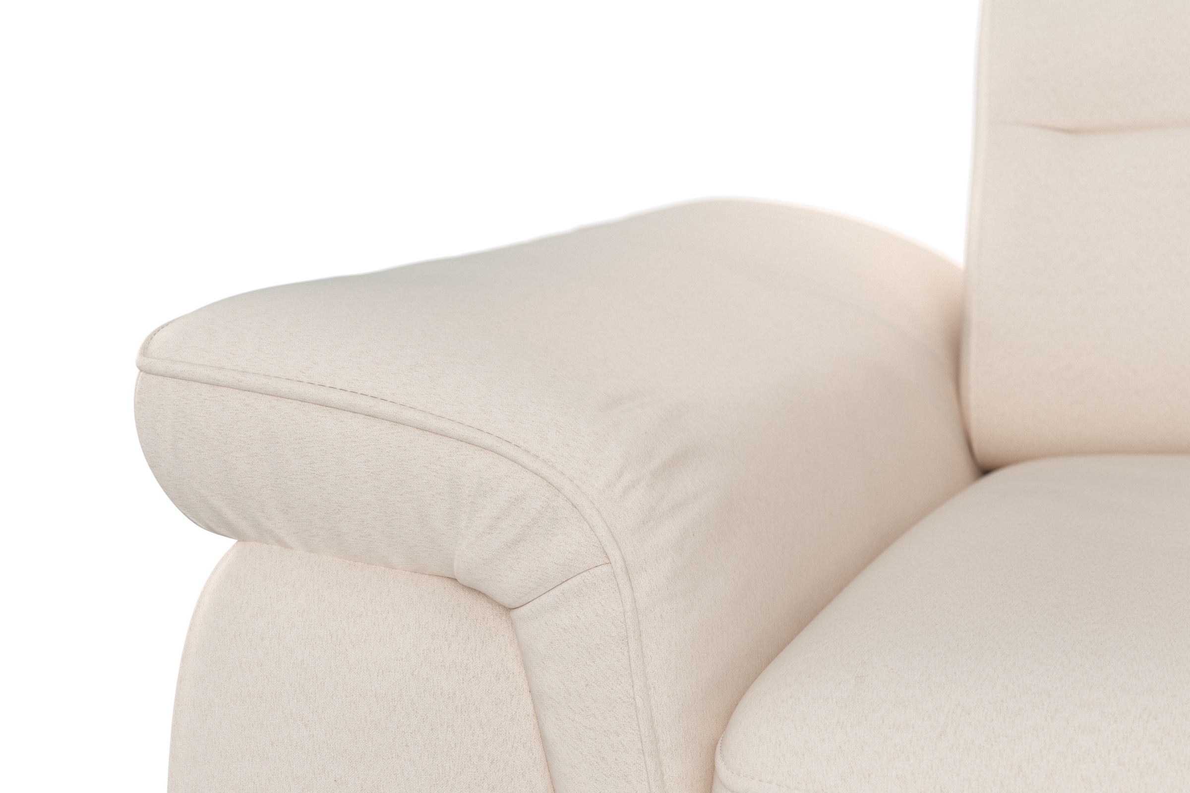 sit&more Ecksofa »Sinatra L-Form«, mit Ottomane, optional mit Kopfteilverstellung und Armteilfunktion