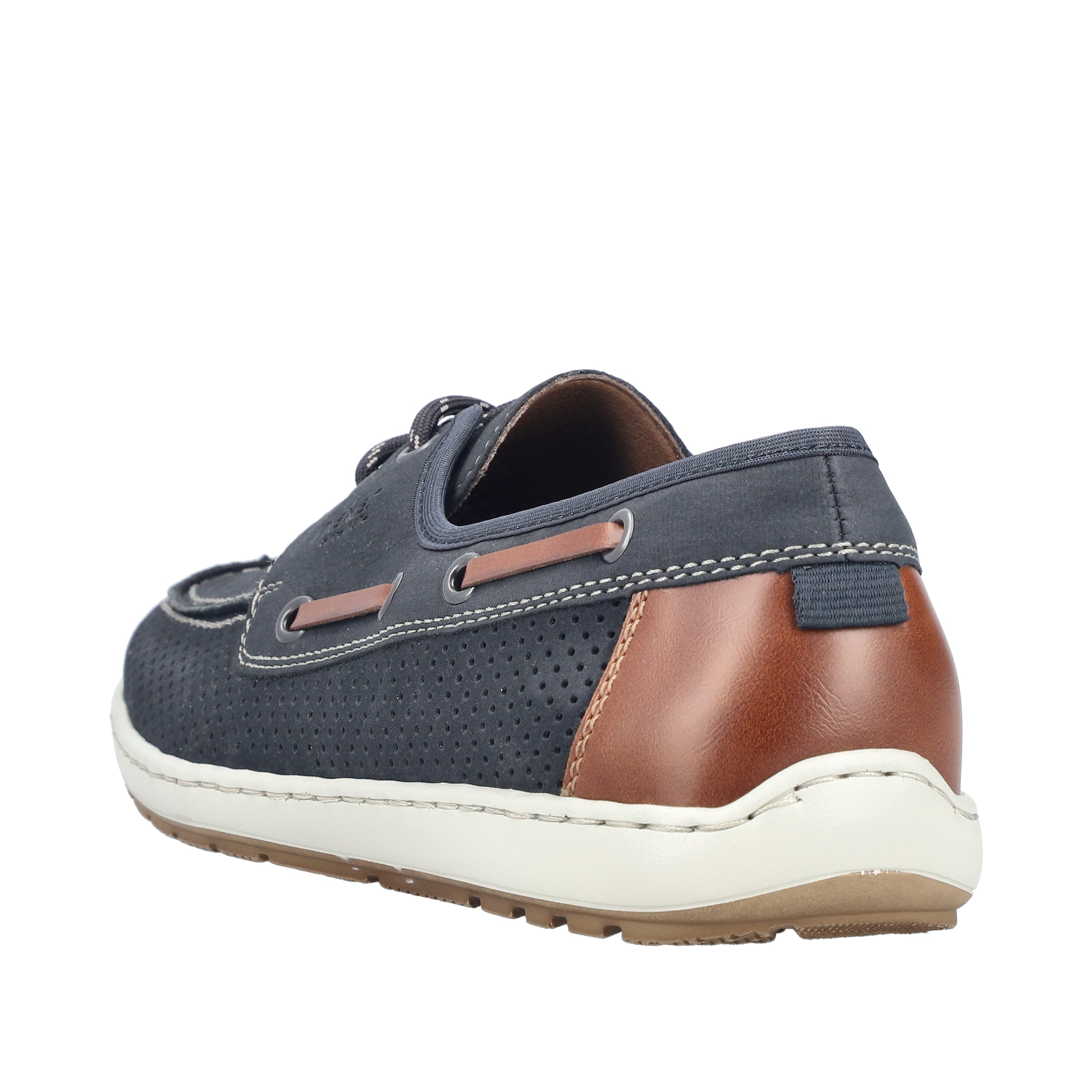 Rieker Bootsschuh  Mokassin, Halbschuh, Frühlingsschuh mit Perforation