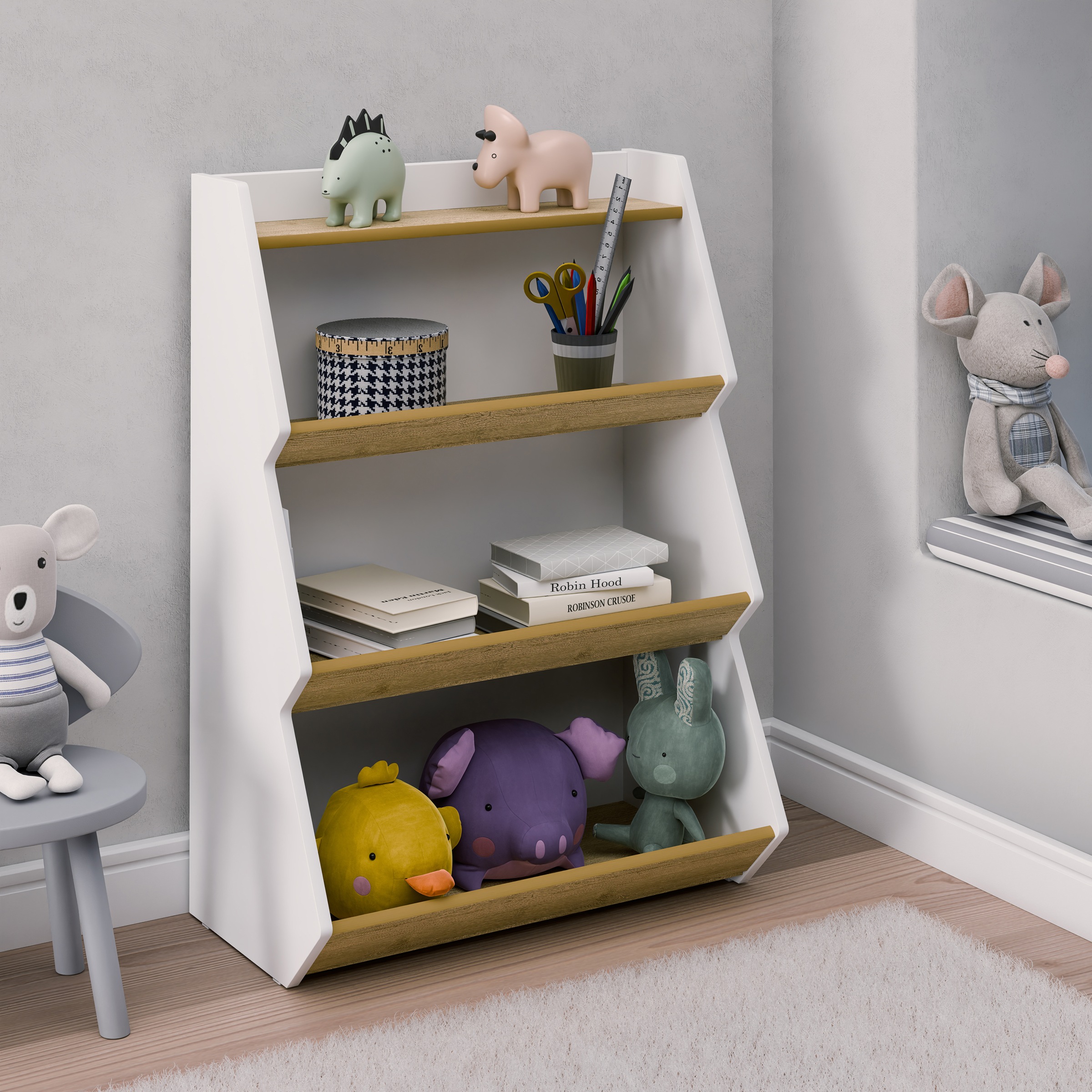 VCM Standregal »Holz Kinderregal Bücherregal Kinder Regal Italu«