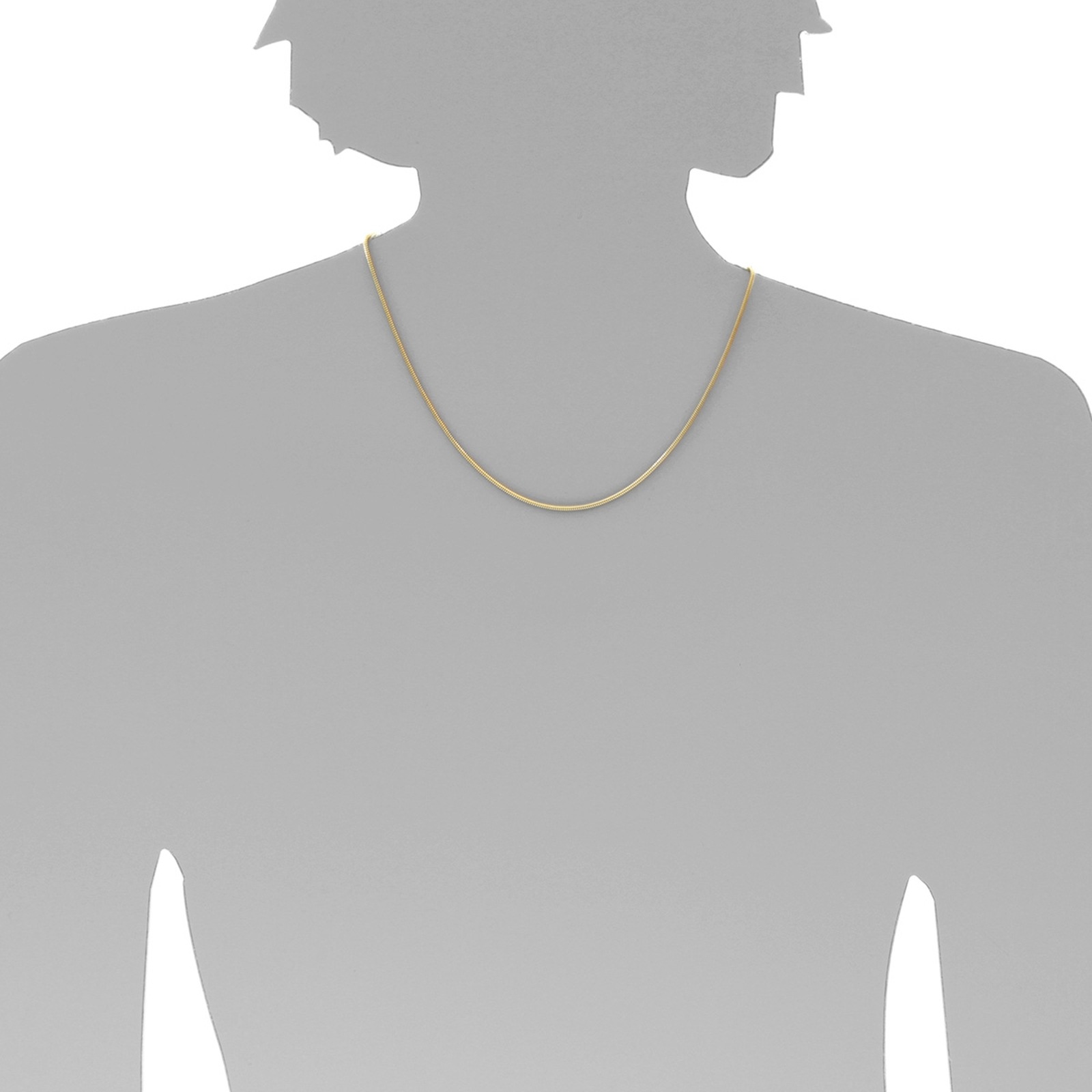OSTSEE-SCHMUCK Goldkette »- Schlange 1,6 mm - Gold 585/000 -,«