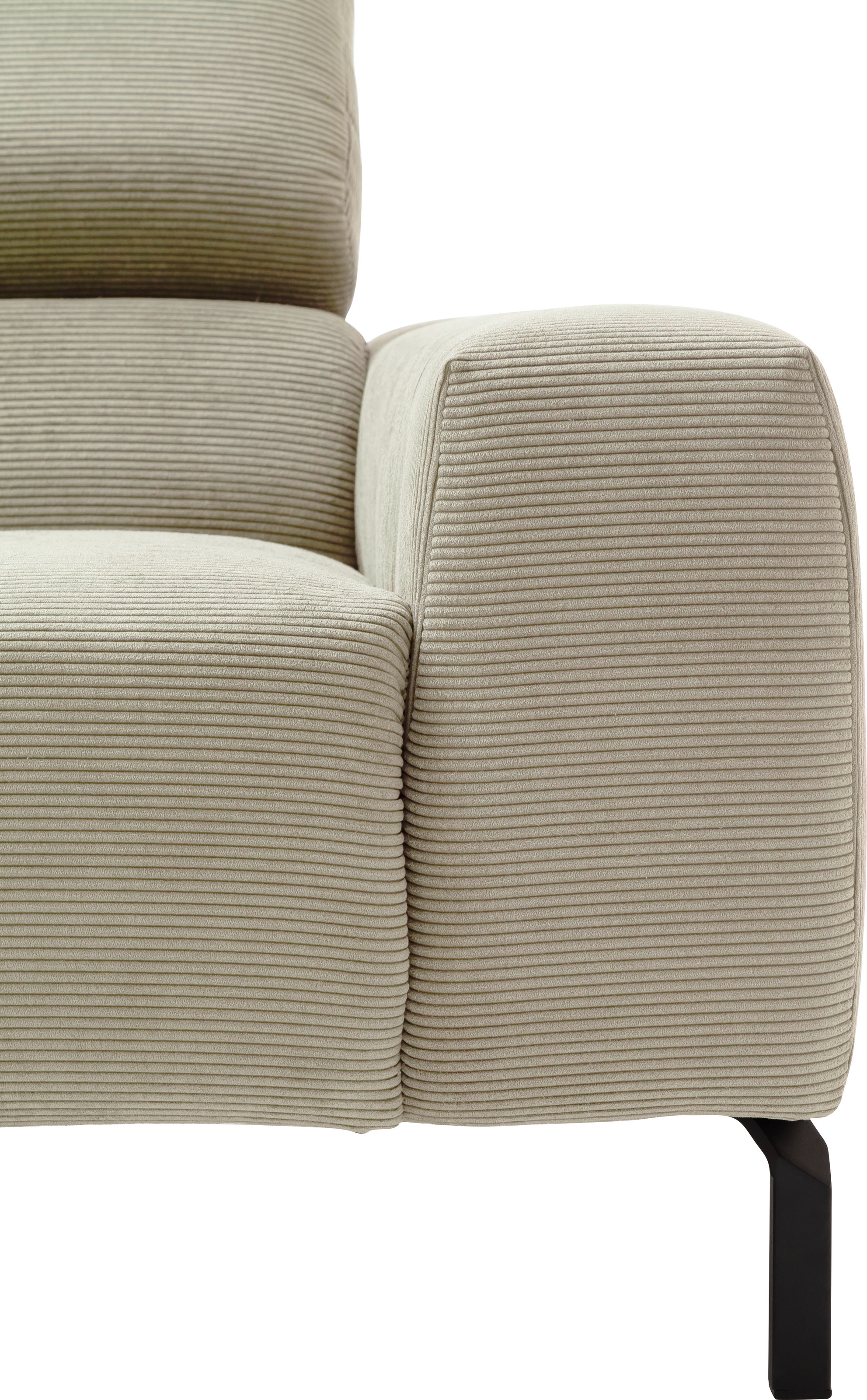 Places of Style Ecksofa »Claya, L-Form, incl. Kopfteilverstellung, Breite 276 cm«, wahlweise elektrischer Sitzvorzug