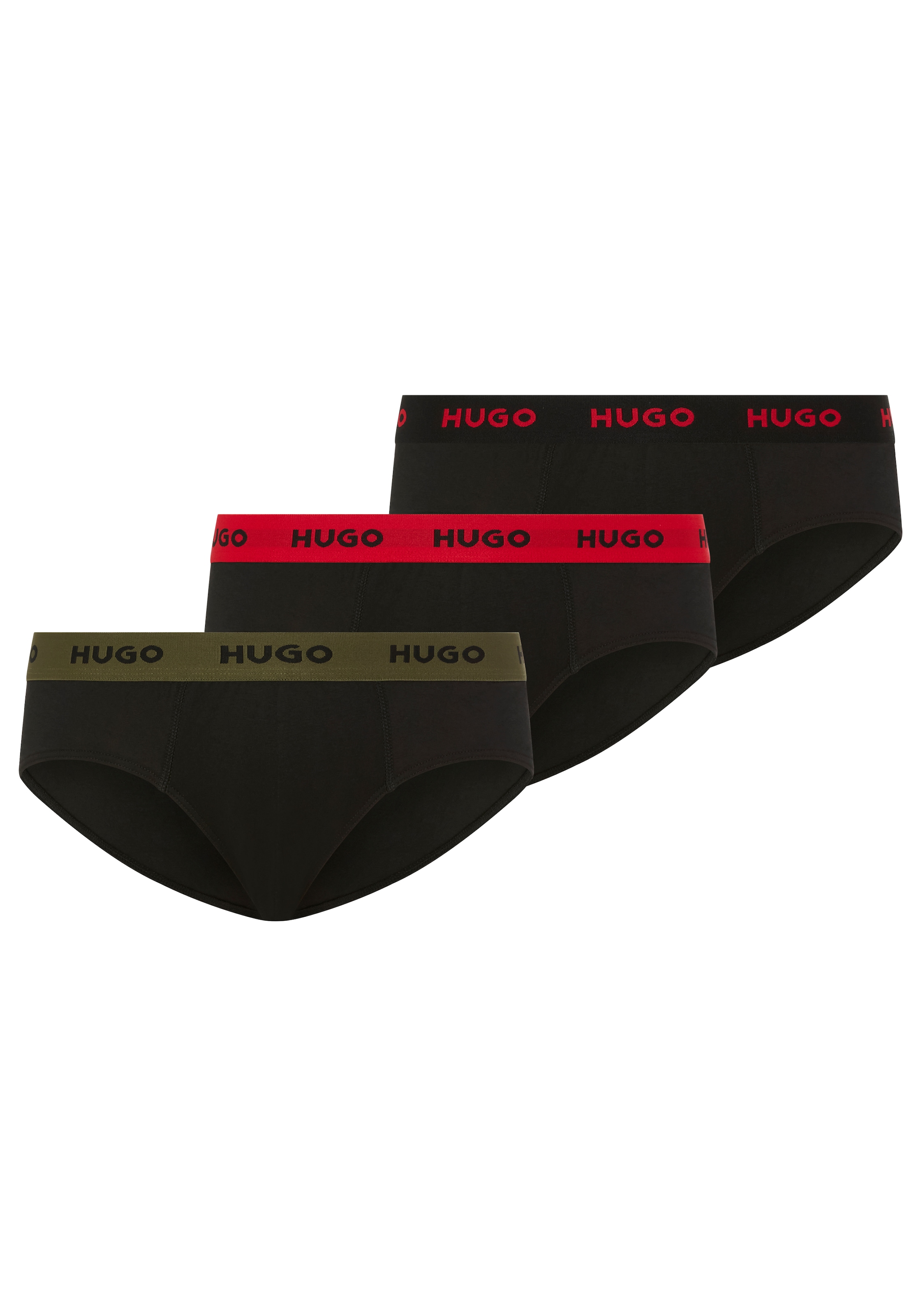 HUGO Underwear Hipster »HIPBRIEF TRIPL« 3er, 3 Stk. mit elastischem Bund