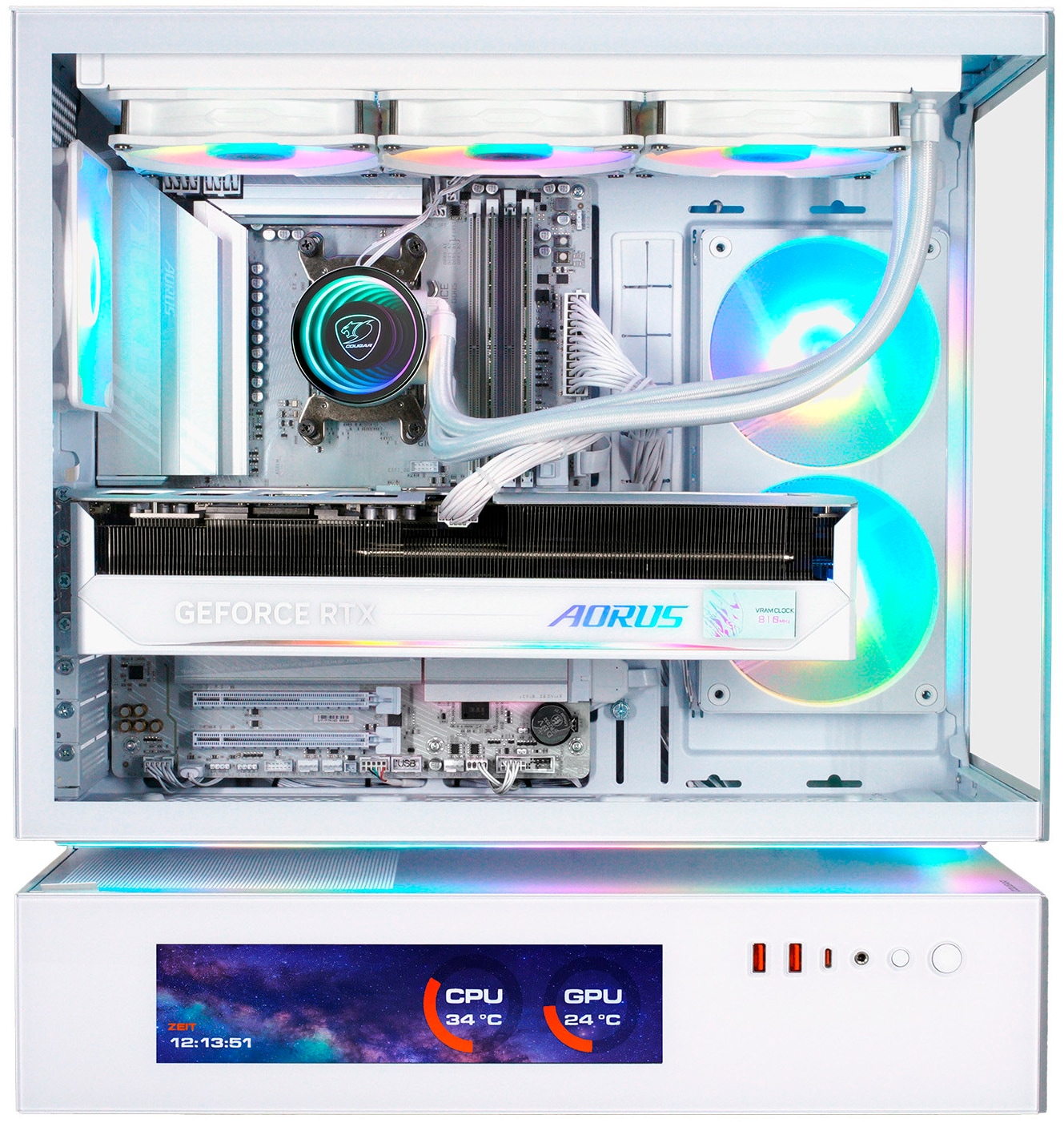 Cougar Gaming-PC »CFV235 Vision« Windows 11, DDR5 RAM, Wasserkühlung