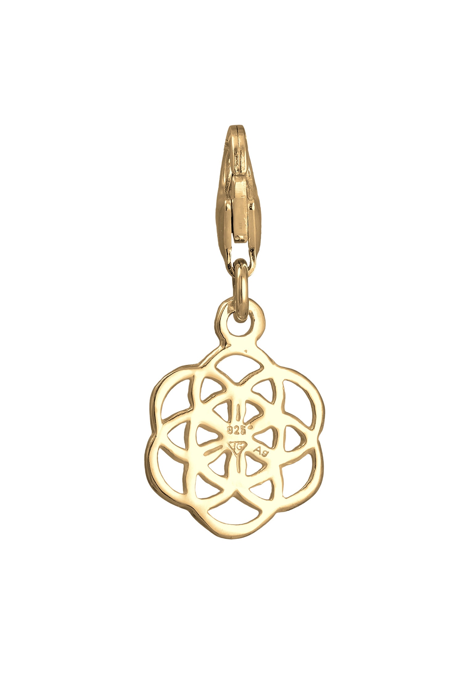 Nenalina Charm-Einhänger »Charm Anhänger Blume des Lebens Ornament 925 Silber«