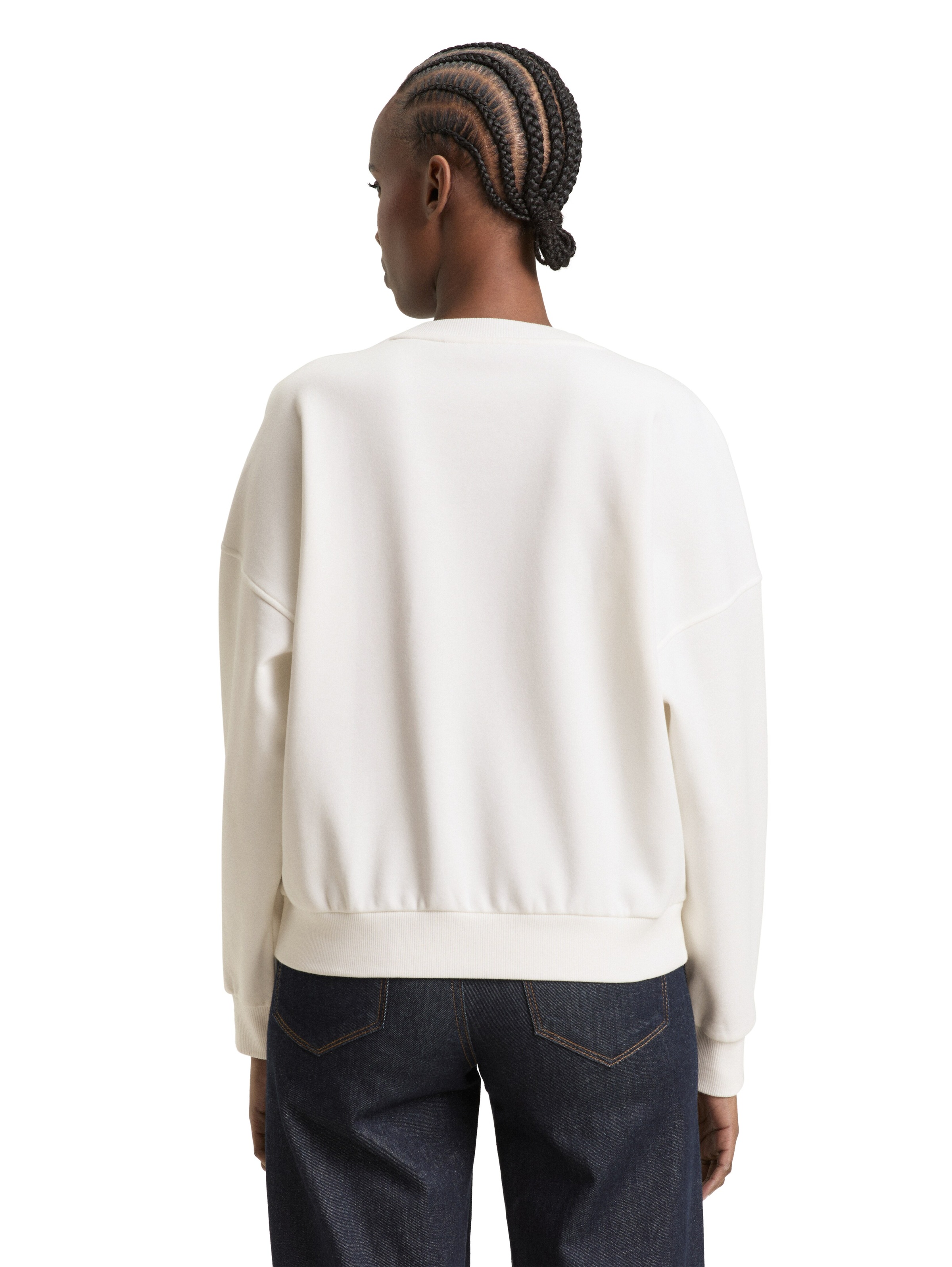 TOM TAILOR Denim Sweatshirt , Rundhals, bequeme Passform, bedruckt
