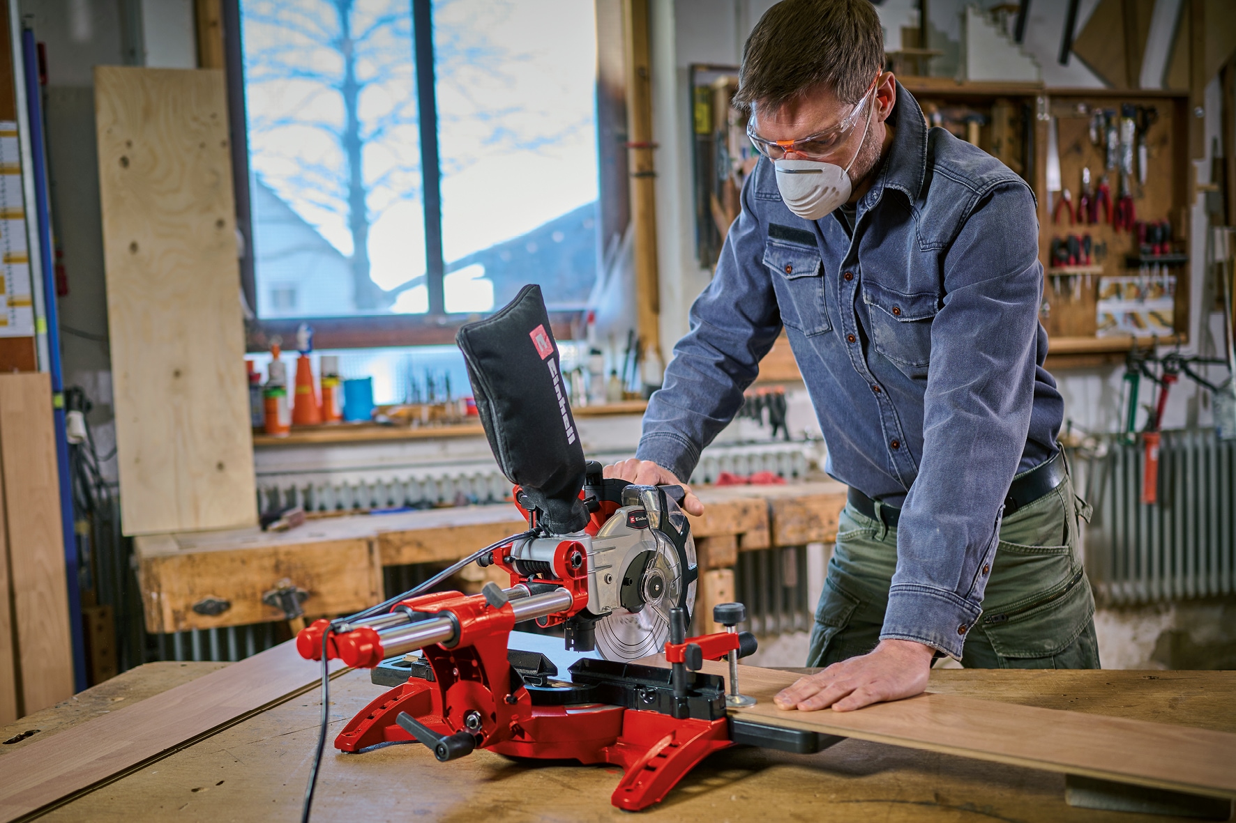 Einhell Zug-, Kapp- und Gehrungssäge »TC-SM 2131/1 Dual« 1500 W, 4900 U/min, Präzisions-Sägeblatt
