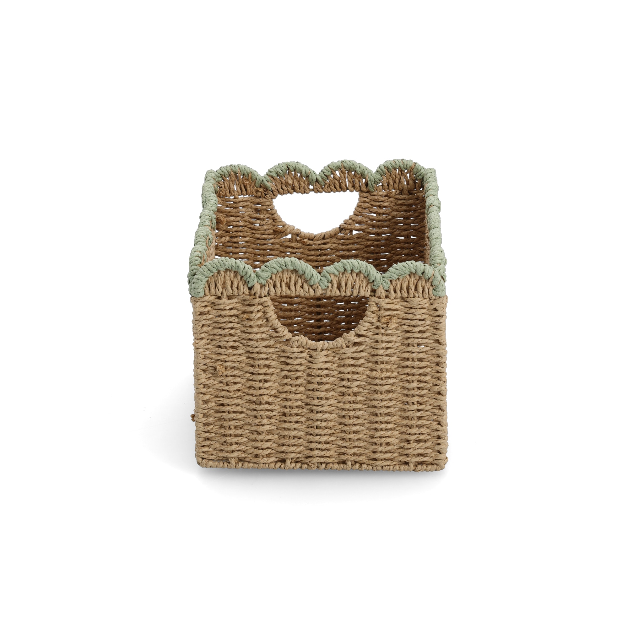 Zeller Present Aufbewahrungskorb »Aufbewahrungskorb, mint« ca. 38x25x22 cm, faltbar, Papiergeflecht
