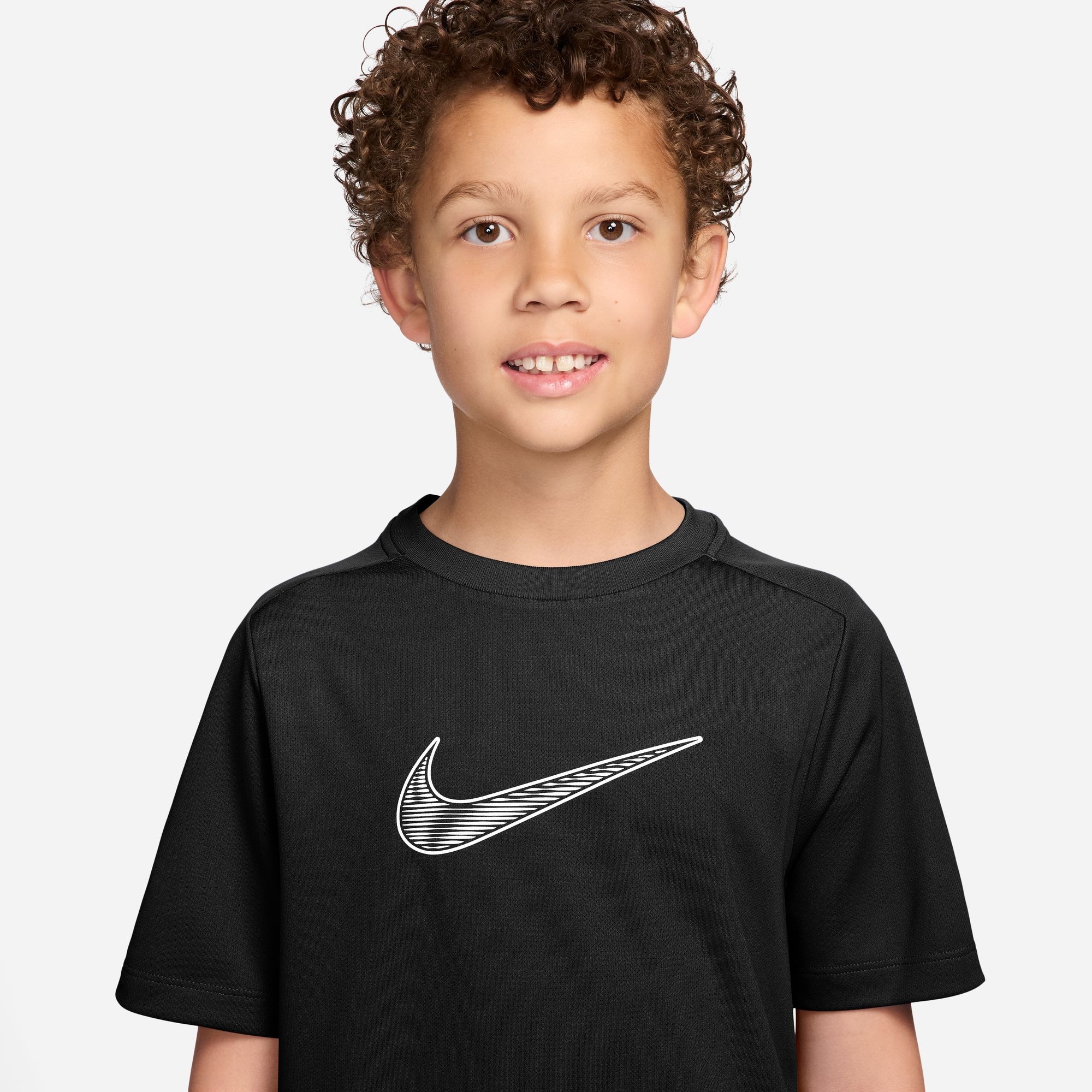 Nike T-Shirt »B NK DF MULTI SS TOP HBR« mit Rundhalsausschnitt, aus Jersey, Kurzarm, normale Länge