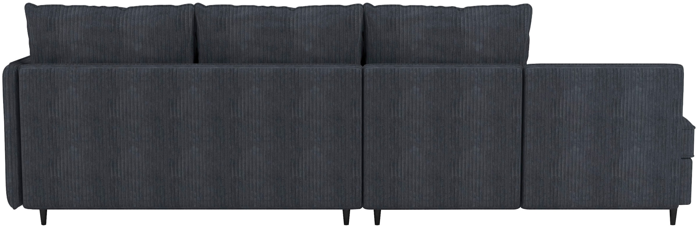 Dorel Home Ecksofa »LINDHUS, L-Form, 4 verschiedene Stellvarianten, Lounge-Sofa,«, Wohnlandschaft, mit Recamiere, großer Bettkasten, Cord, Chenille