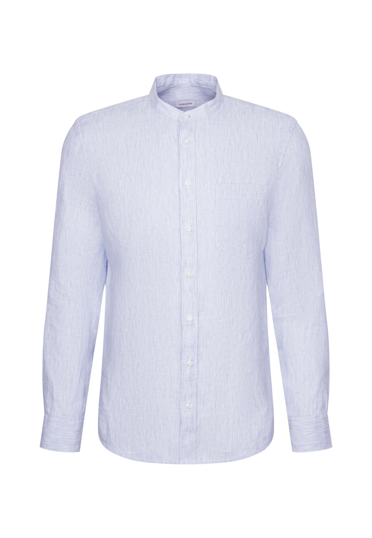 seidensticker Leinenhemd »Schwarze Rose« Slim 1/1 Stehkragen Gestreift