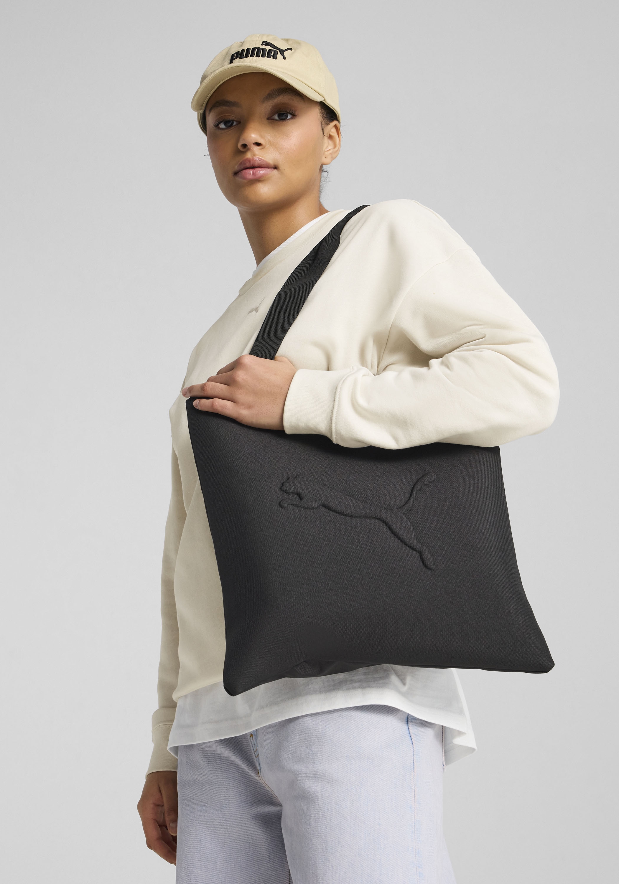 PUMA Schultertasche »BUZZ TOTE« mit Reißverschluss, mit kleiner Einschubtasche