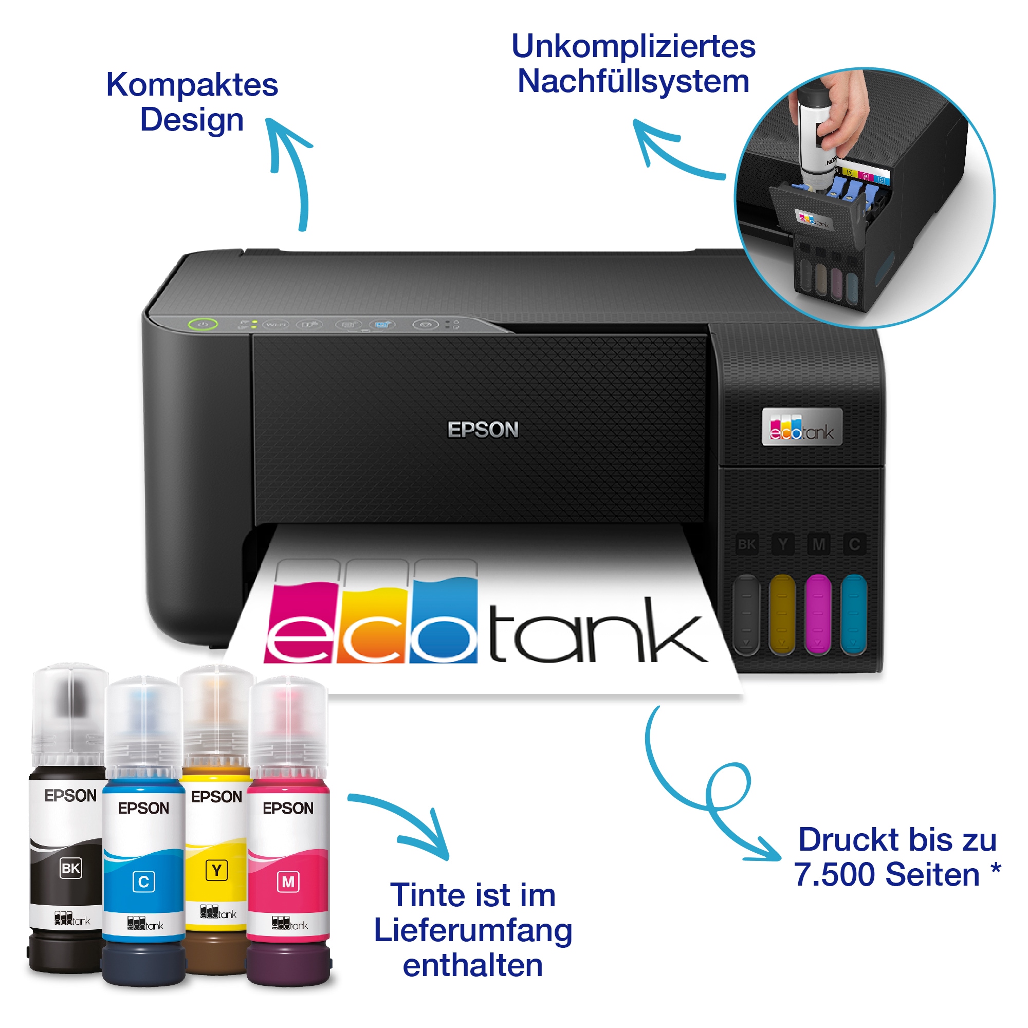 Epson Multifunktionsdrucker »EcoTank ET-2860«