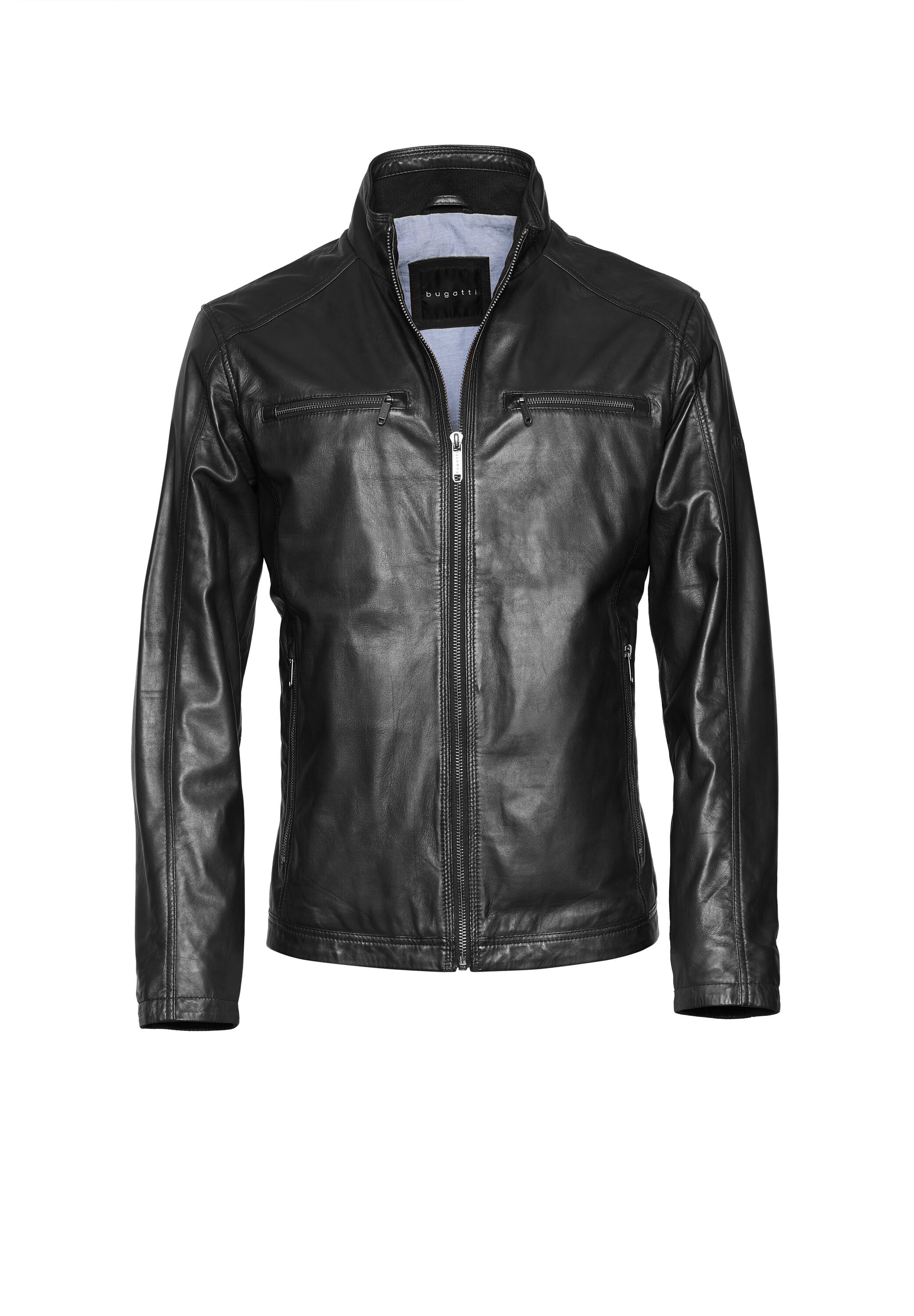 bugatti Lederjacke »BUTOTO« ohne Kapuze in Regular Fit