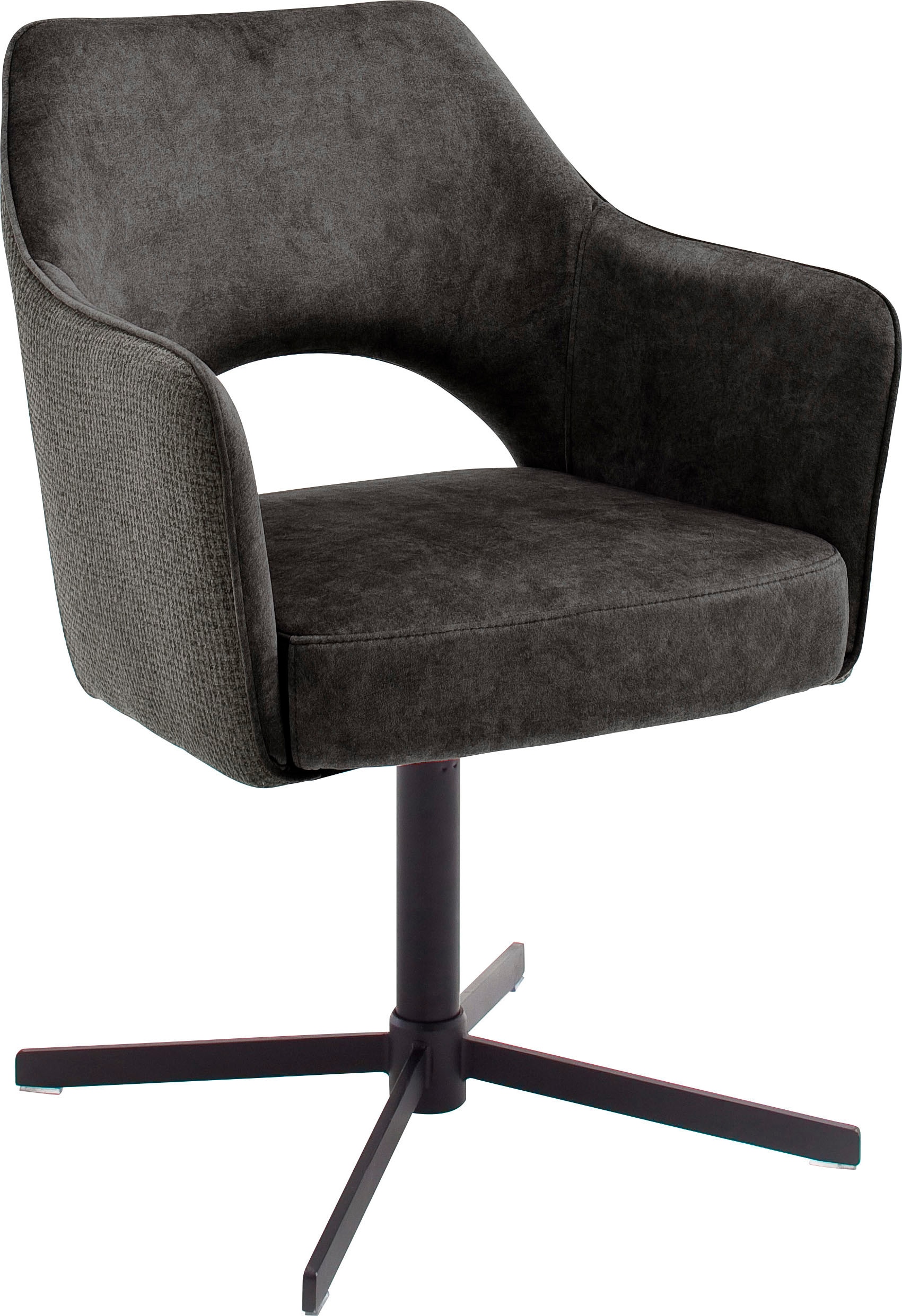 MCA furniture Esszimmerstuhl »Valetta«, (Set), 2 St., 2 er Set, 360° drehbar, Taschenfederkern, belastbar 120 kg