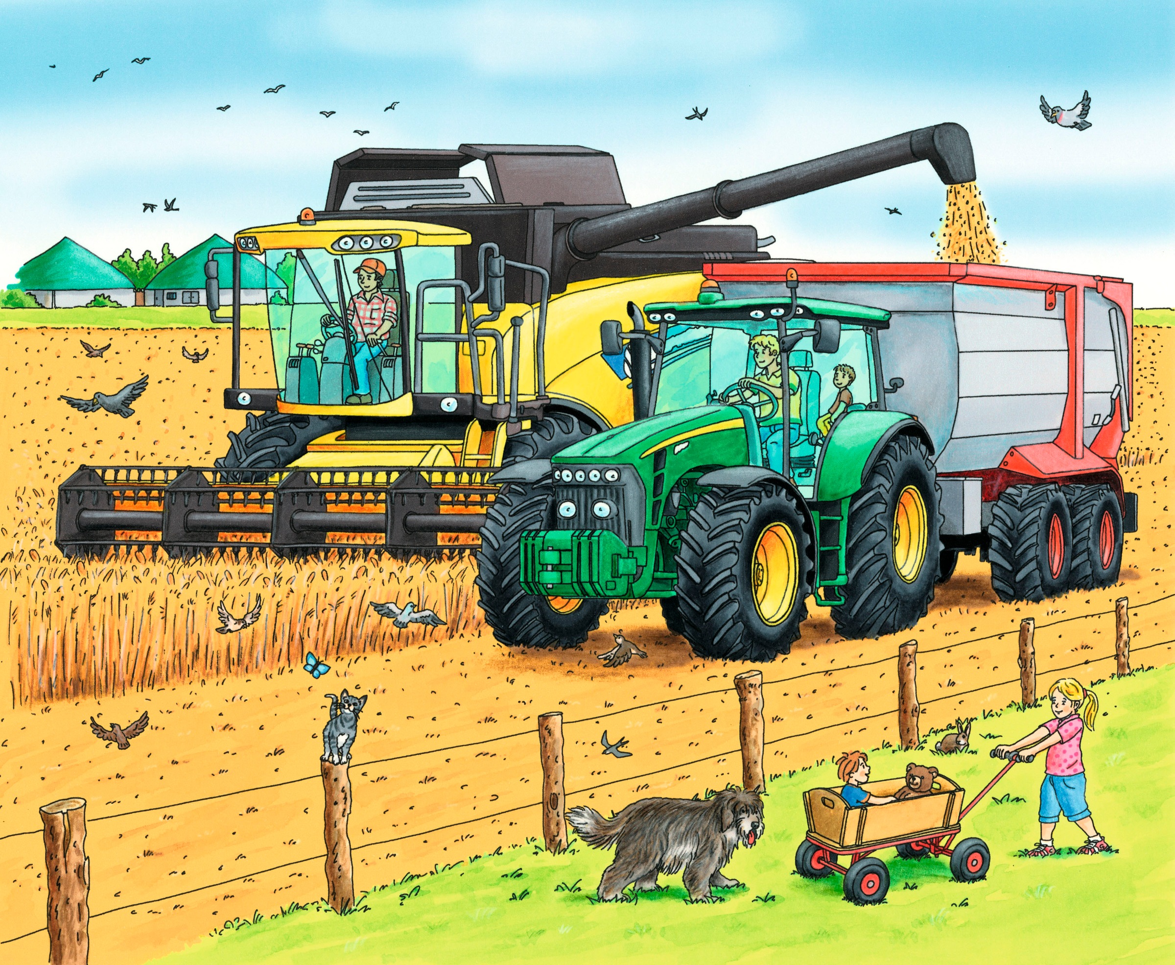 Haba Puzzle »Traktor und Co.«