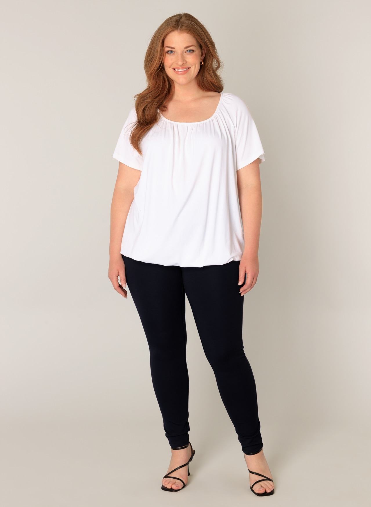 Base Level Curvy Ballonshirt »Yoni«, Elastischer Saum
