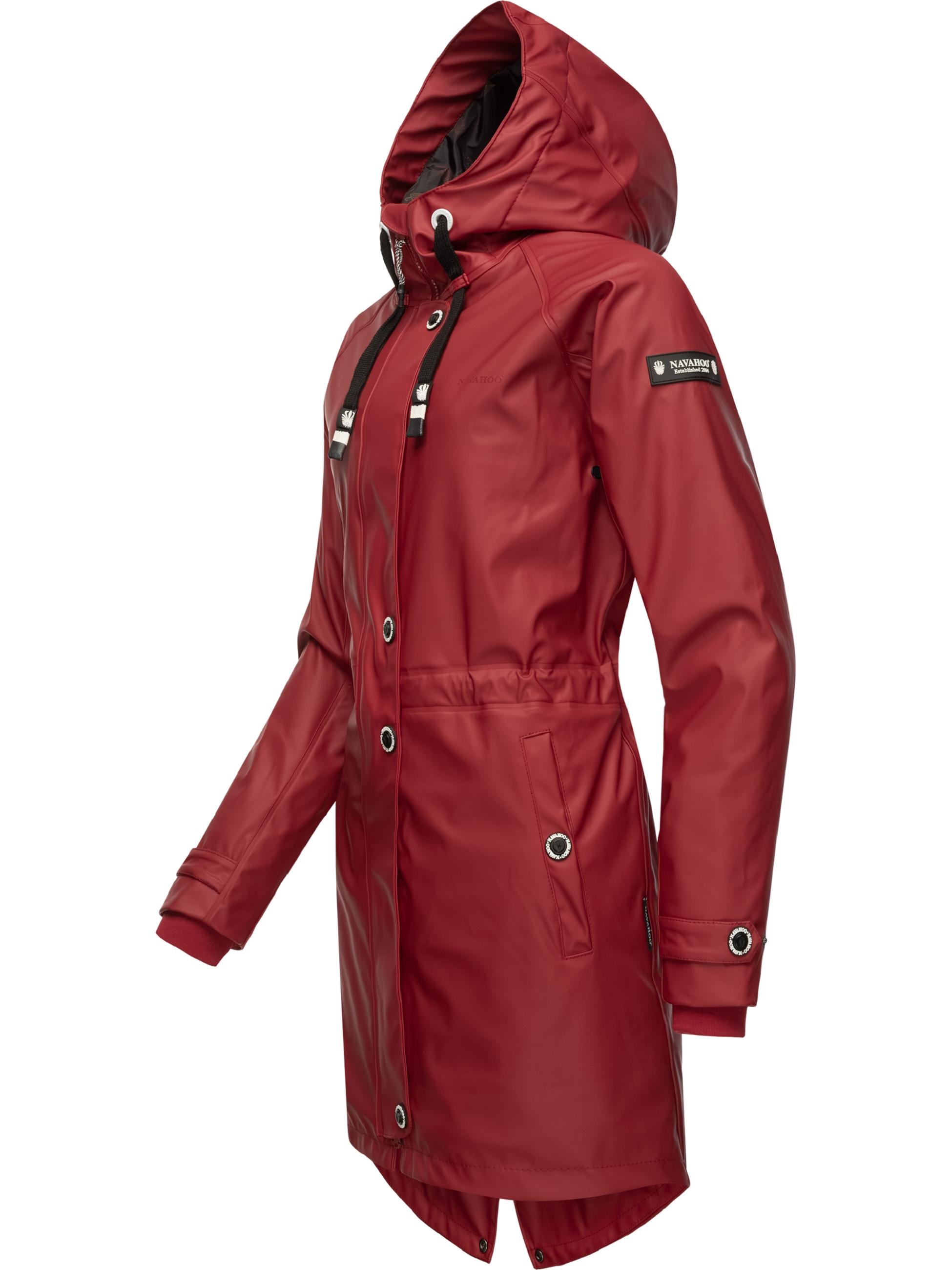 Navahoo Regenmantel »Regenjacke Rainy Flower«, modischer Damen Regenmantel mit Kapuze