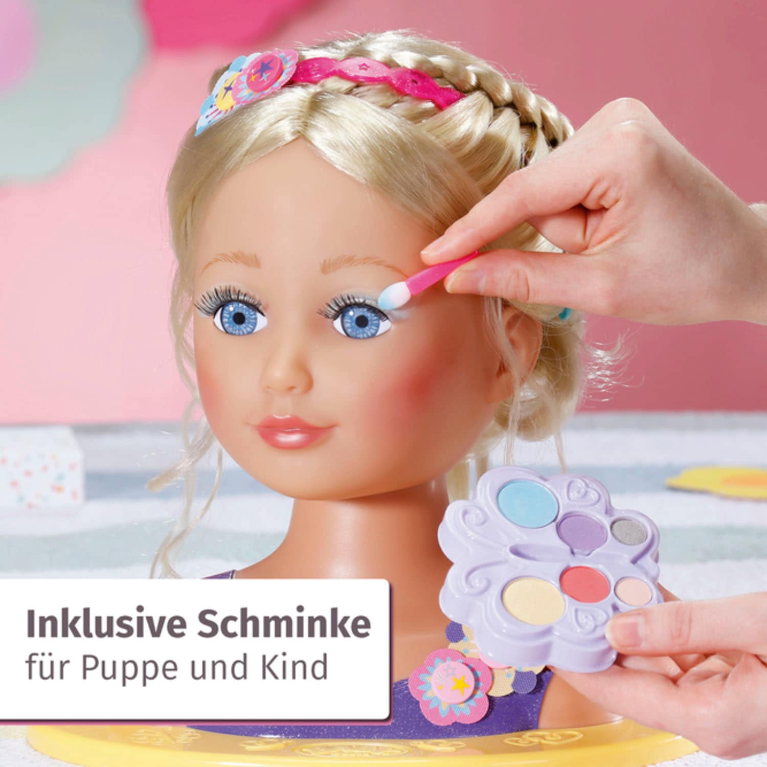 Baby Born Frisier- & Schminkkopf »Sister Styling Head, lila«, mit 24 tollen Accessoires