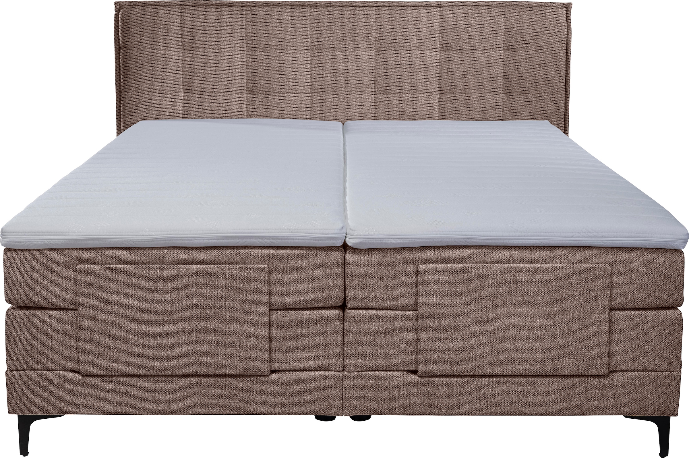 alina Boxspringbett »Edward«, 180x200cm, mit motorischer Verstellung, inklusive Matratze und Topper