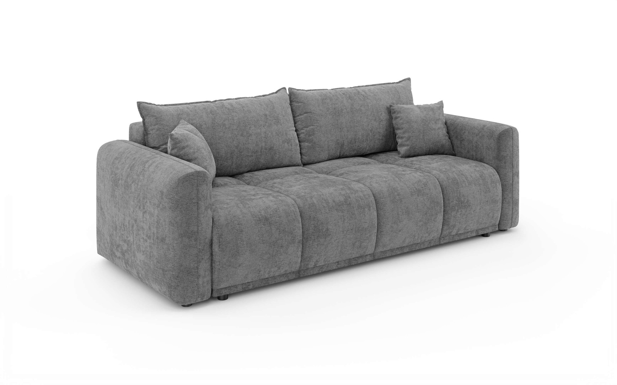 OTTO home 3-Sitzer »LOXXA Schlafsofa mit Bettkasten, komfortables Sitzgefühl, Breite 241cm« Liegefläche 150x192cm, inklusive Rückenkissen, moderne Steppung