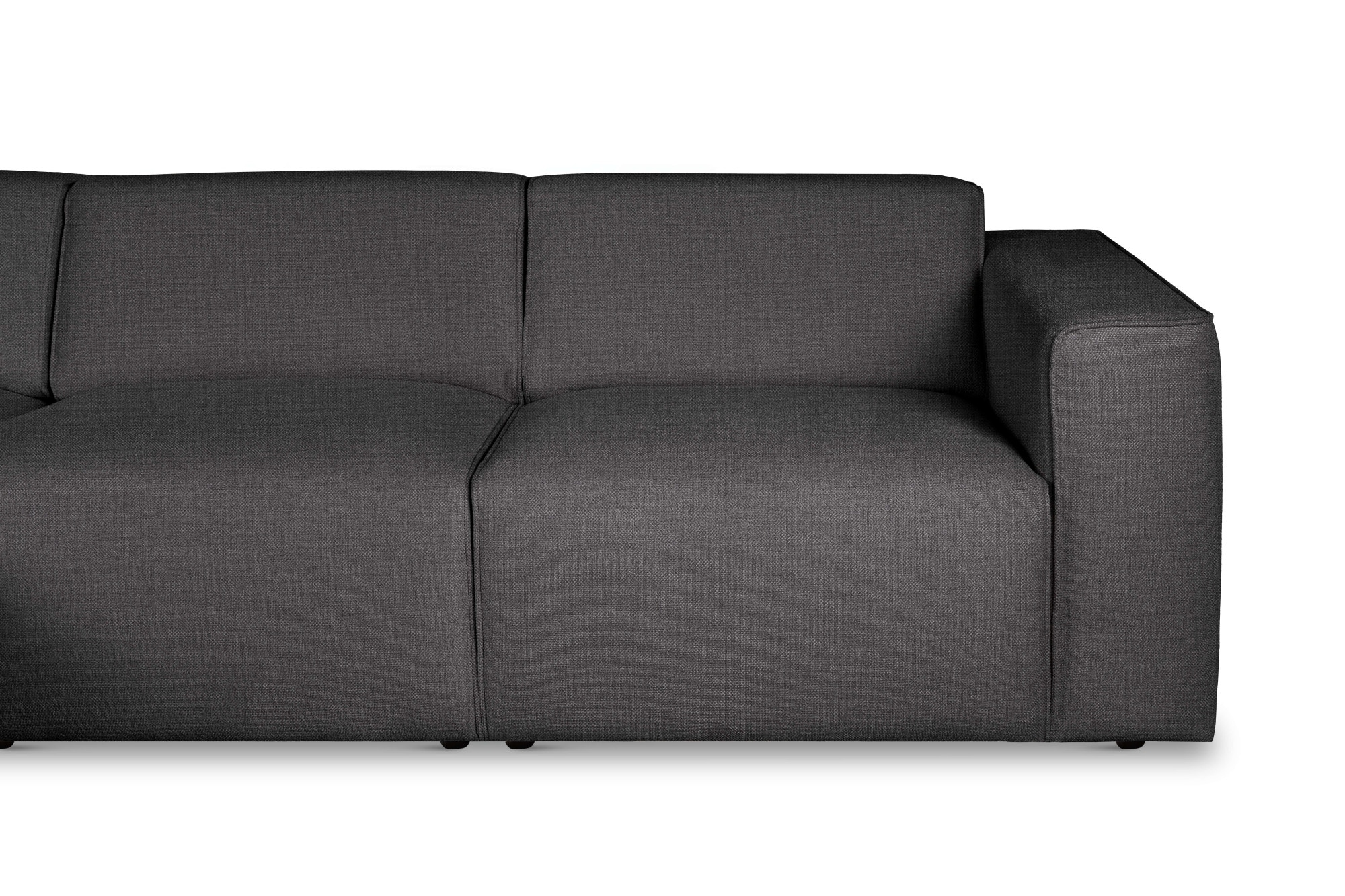 andas Ecksofa »Noord«, L-Form, mit Kedernaht, Breite 281 cm, Cord, Struktur, Webstoff