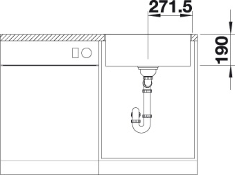 Blanco Granitspüle »SUBLINE 500-IF SteelFrame«, aus SILGRANIT®