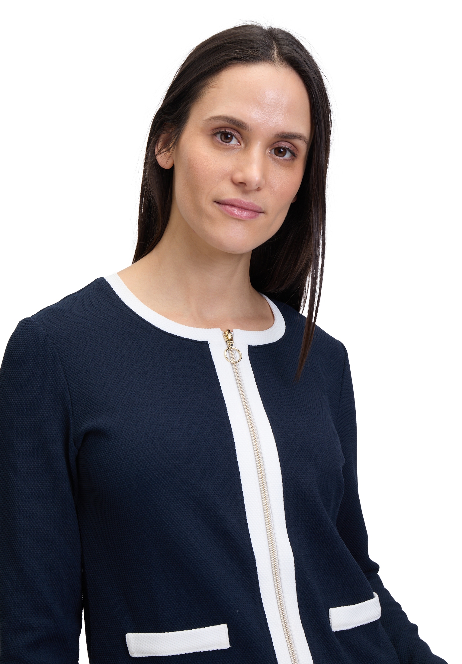 Betty Barclay Langarmshirt »Shirtjacke mit Struktur«