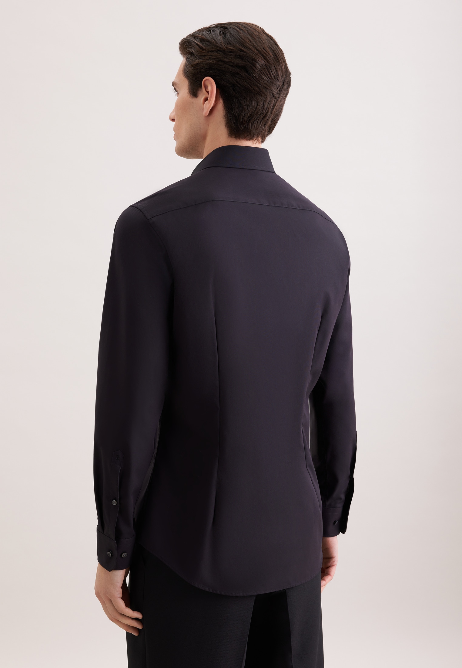 seidensticker Businesshemd »Schwarze Rose« Shaped 1/1 Kentkragen Uni