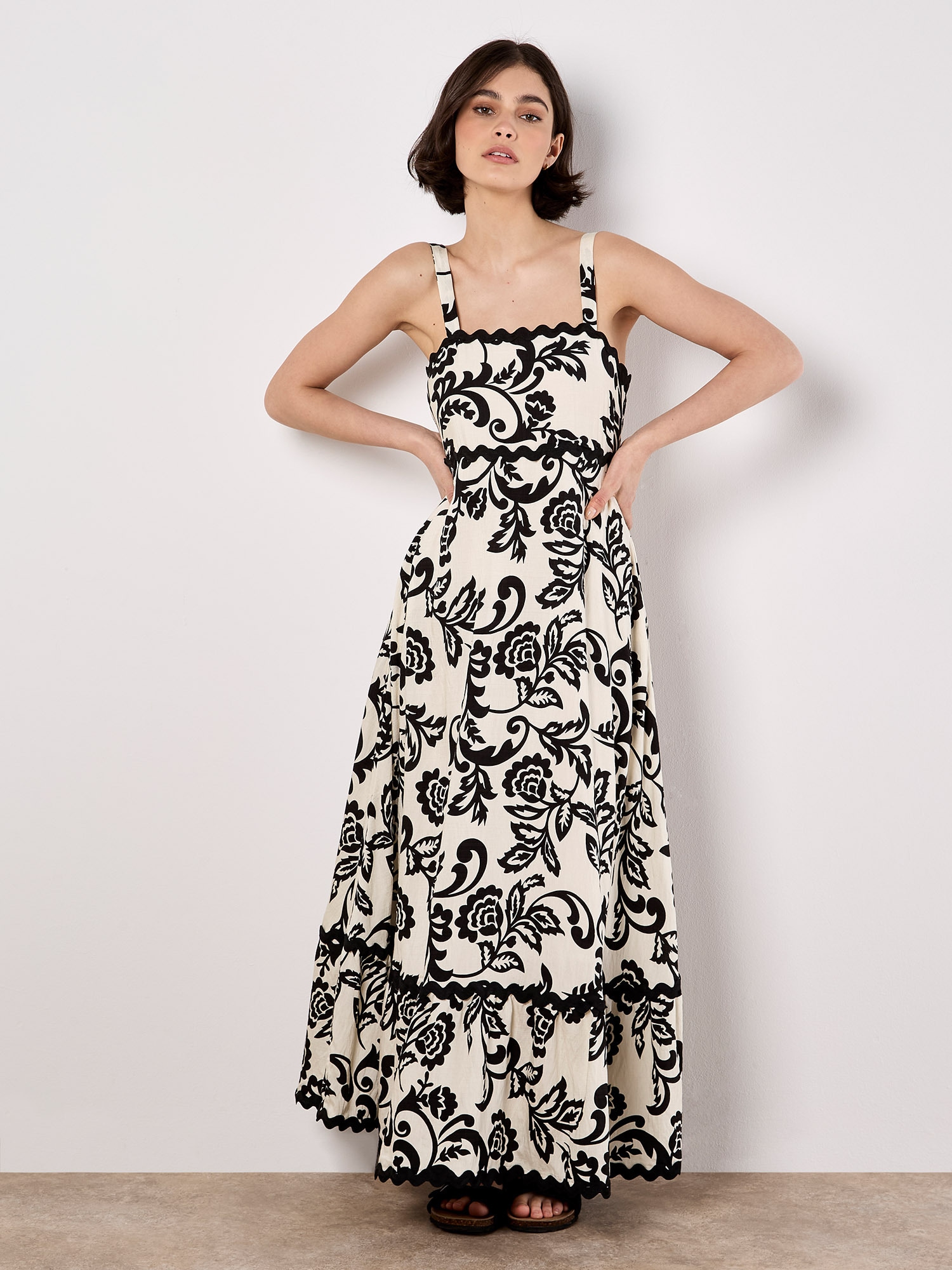 Apricot Maxikleid »Maxikleid« Bordüre
