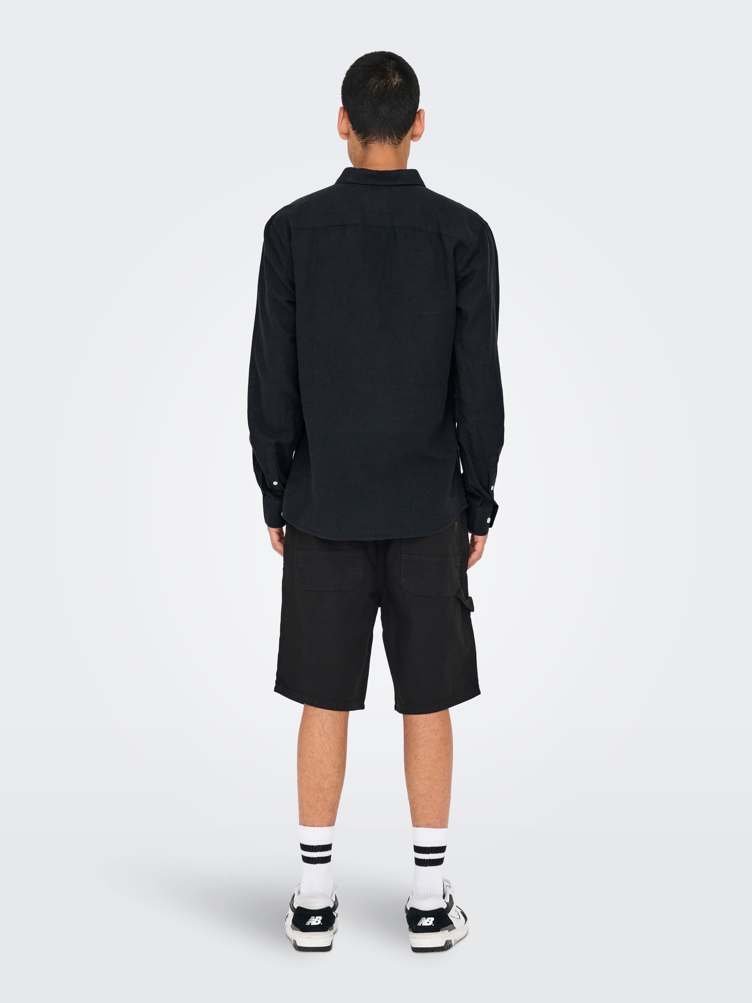 ONLY & SONS Langarmhemd »ONSCAIDEN LS SOLID LINEN SHIRT NOOS«