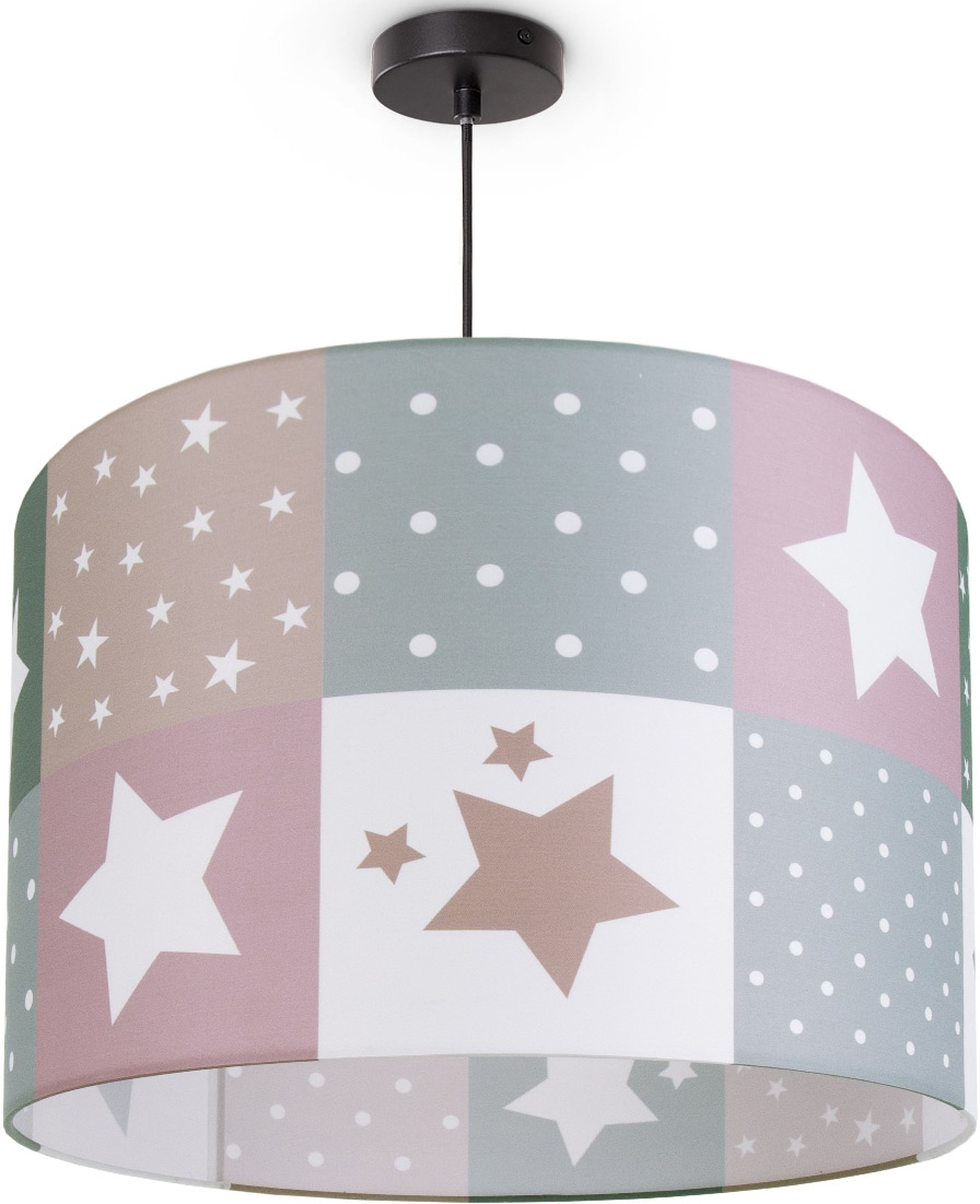 Shop »Cosmo Pendelleuchte 345«, OTTO Home Deckenlampe E27 1 Sternen flammig-flammig, im Kinderzimmer Online LED Lampe Paco Motiv Kinderlampe