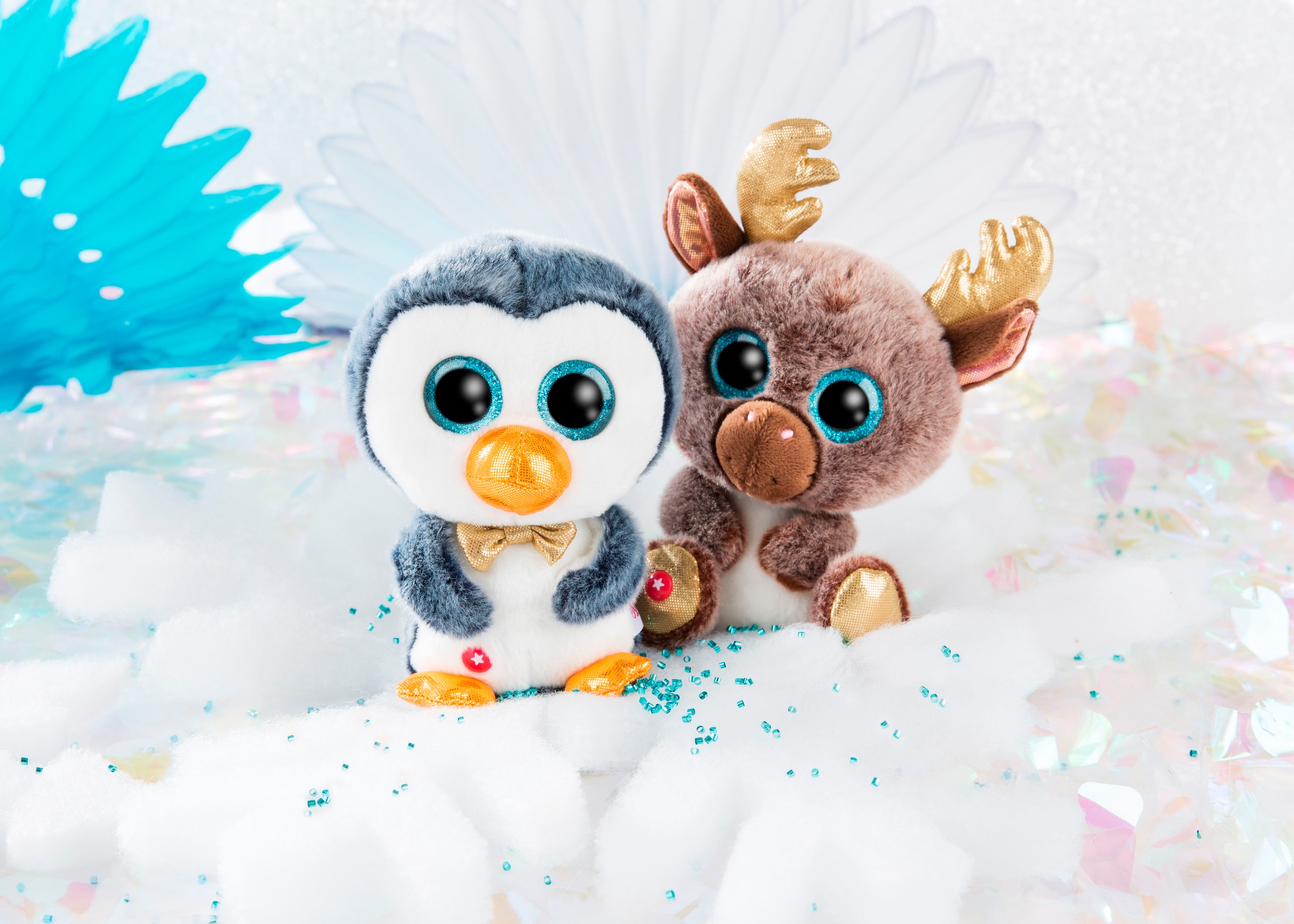 Nici Kuscheltier »Glubschis, Pinguin Sniffy, 15 cm schlenkernd«, schlenkernd; enthält recyceltes Material (Global Recycled Standard)