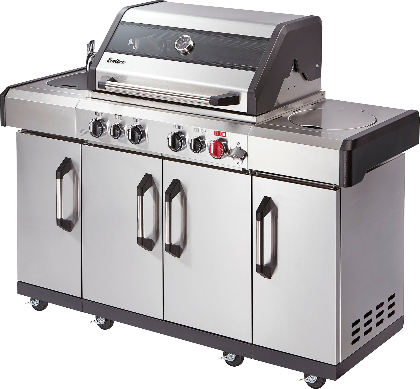 Enders® Gasgrill »Kansas II Pro 4 SIK Profi Turbo«, BxTxH: 153x64x118 cm
