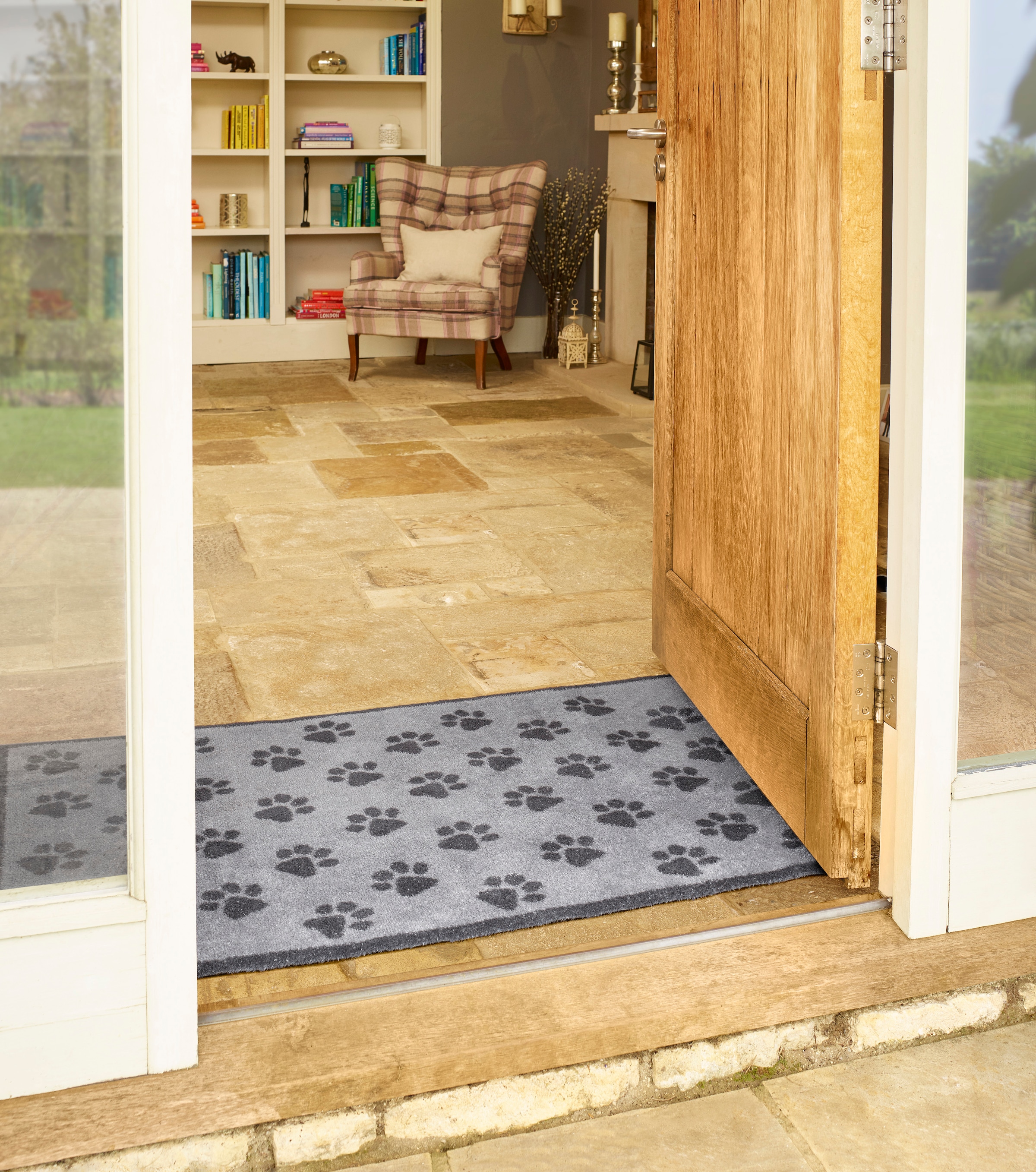 Turtle Mat Teppich »Paws Grey«, rechteckig, 9 mm Höhe