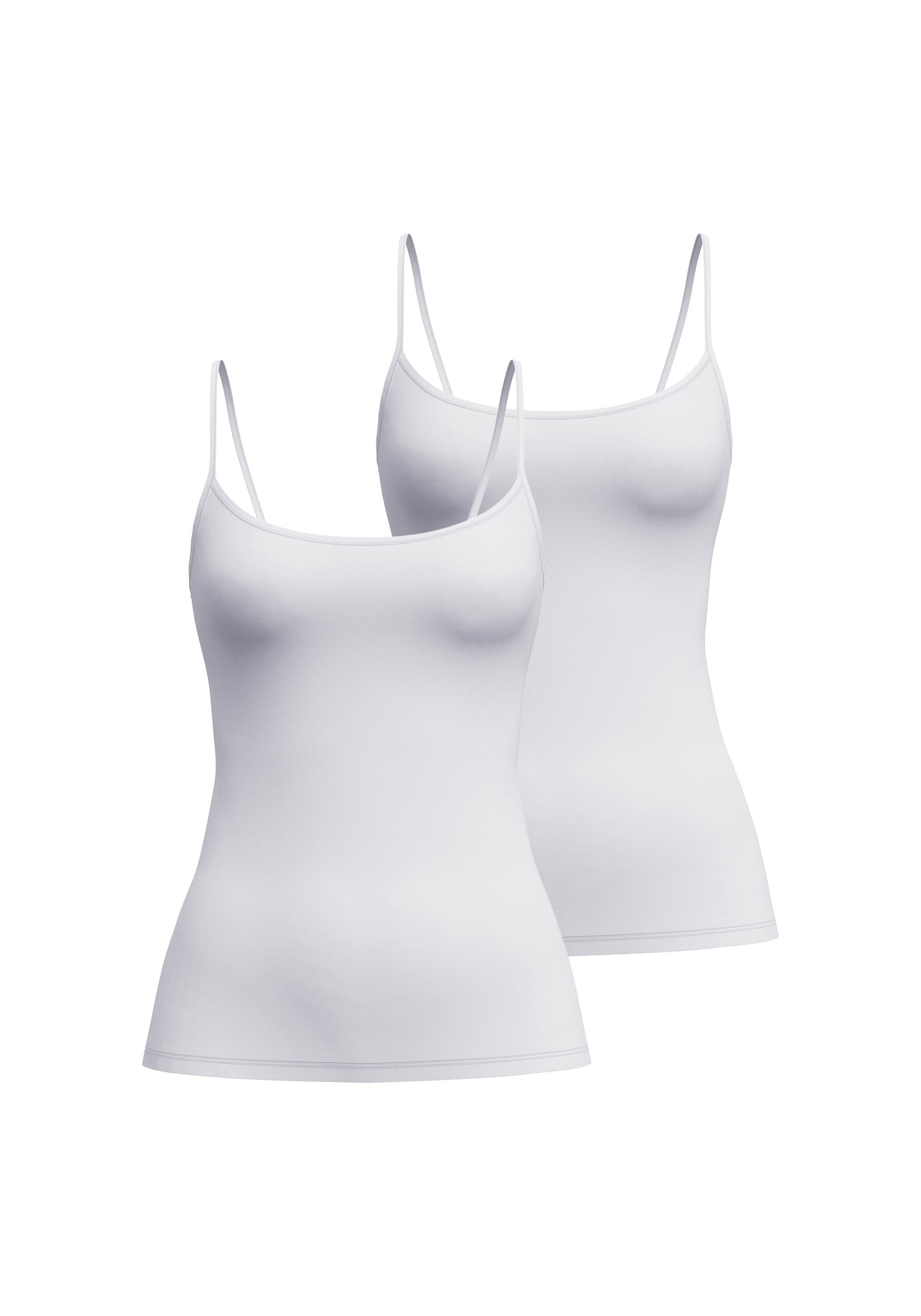CALIDA Unterhemd »Unterhemd Sleek Skin Spaghetti Top 2P 2er Pack«
