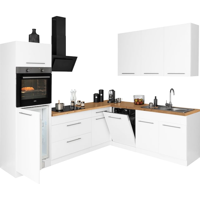 wiho Küchen Winkelküche »Unna«, ohne E-Geräte, Stellbreite 260 x 220 cm  bestellen online bei OTTO