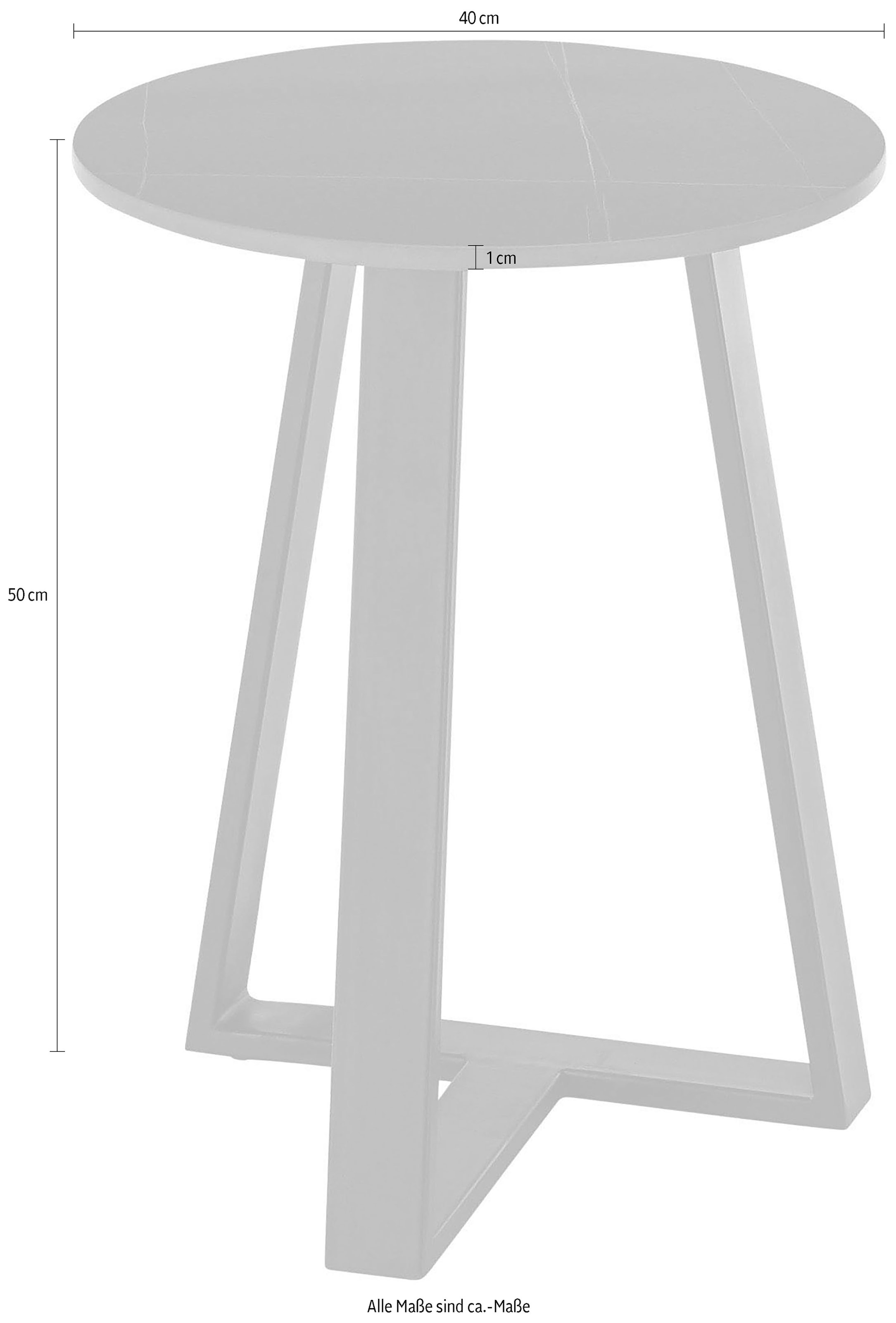 Stolkom Couchtisch »JASON 2« rund Keramik gemasert