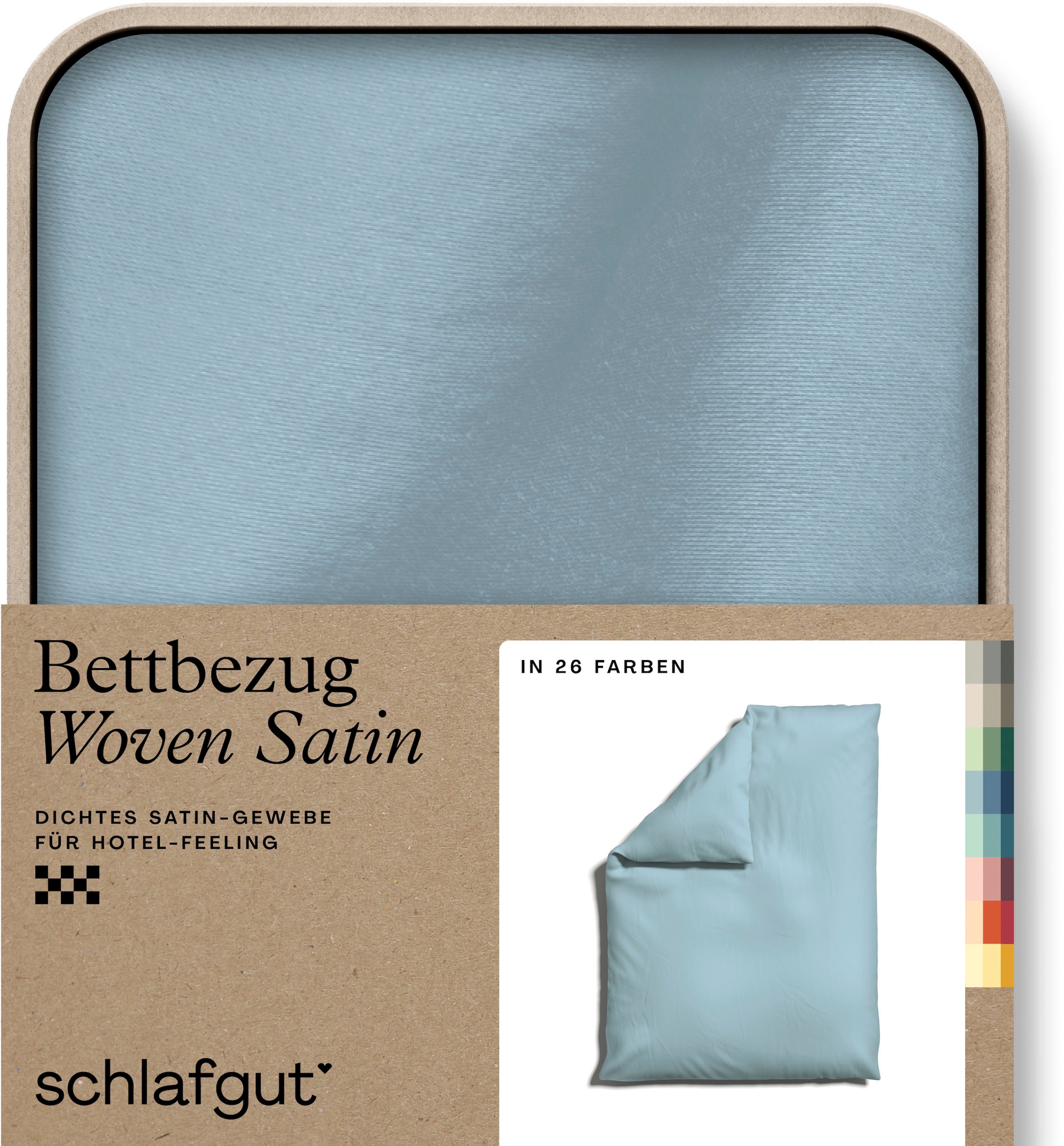 Schlafgut Bettbezug »Woven Satin« besonders dicht gewebt, Mix & Match: passender Kissenbezug erhältlich