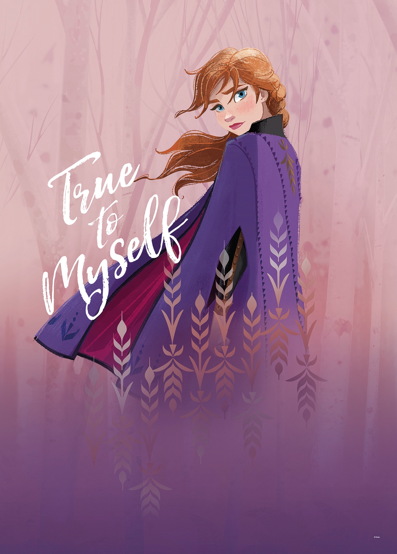 Poster »Frozen Anna True to Myself«, Disney, (1 St.), Kinderzimmer, Schlafzimmer,...