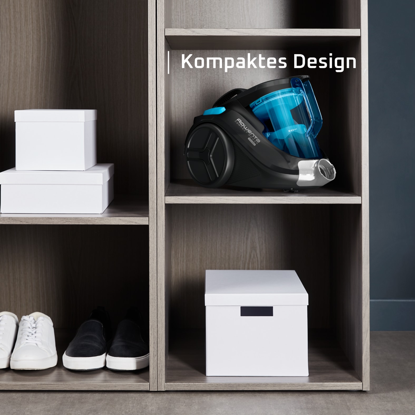 Rowenta Bodenstaubsauger »Compact Power Cyclonic, beutellos, hohe Saugleistung auf Hartböden« 750 W beutellos leise, kompaktes Format, leichte Entleerung, hohe Filtrierung