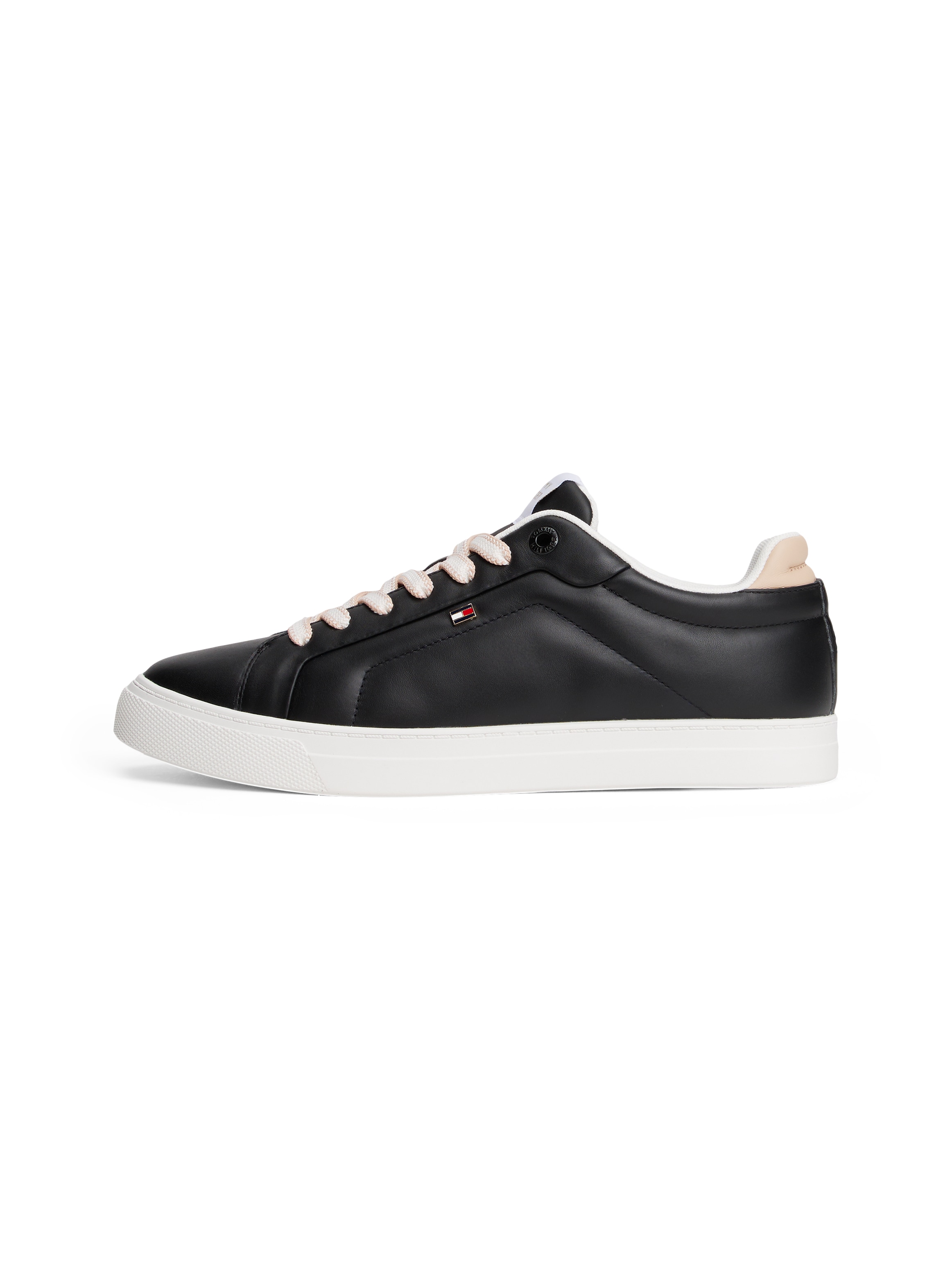 Tommy Hilfiger Plateausneaker »ICON COURT SNEAKER«, Freizeitschuh, Halbschuh, Schnürschuh mit Flaggen-Logo