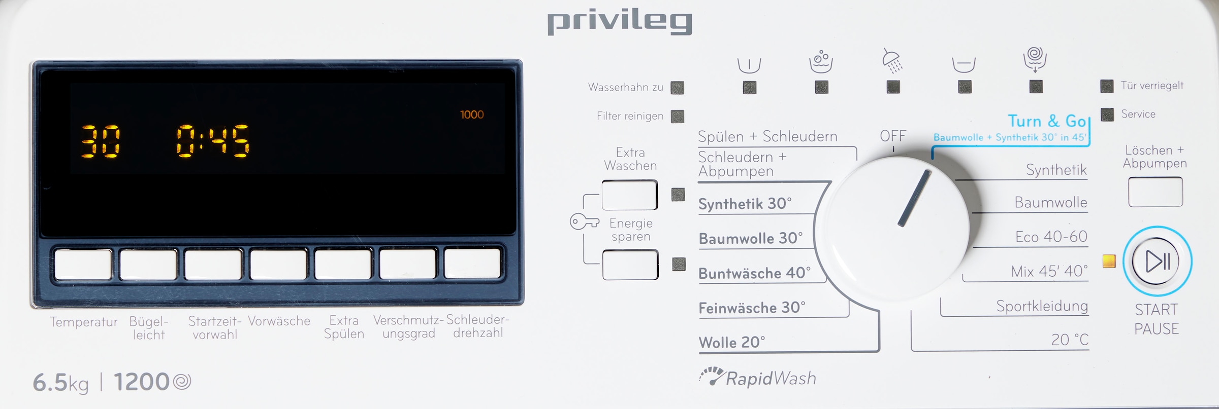 Privileg Waschmaschine C6512P jetzt bei 6,5 /min C6512P 1200 PWT kaufen OTTO N, U kg, Toplader N«, »PWT