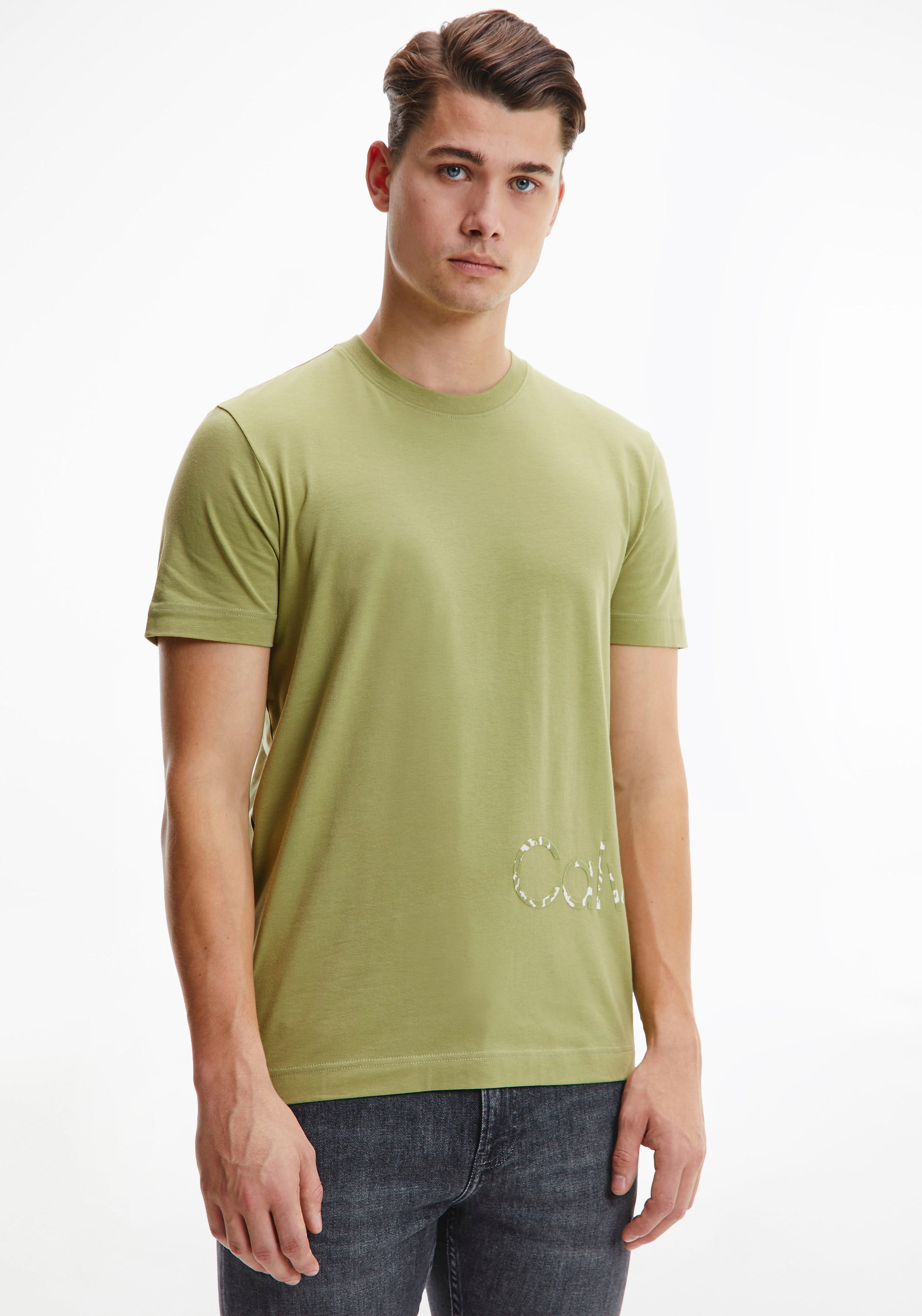 Calvin Klein T-Shirt »FLOCK OTTO LOGO« bei online kaufen