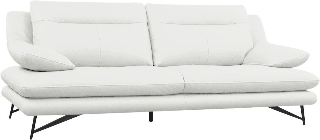 CALIA ITALIA 3-Sitzer »Cezanne, italienisches Design trifft erstklassigen Sitzkomfort, Leder«, Edles Designsofa in besonders langlebigen & pflegeleichten Lederarten
