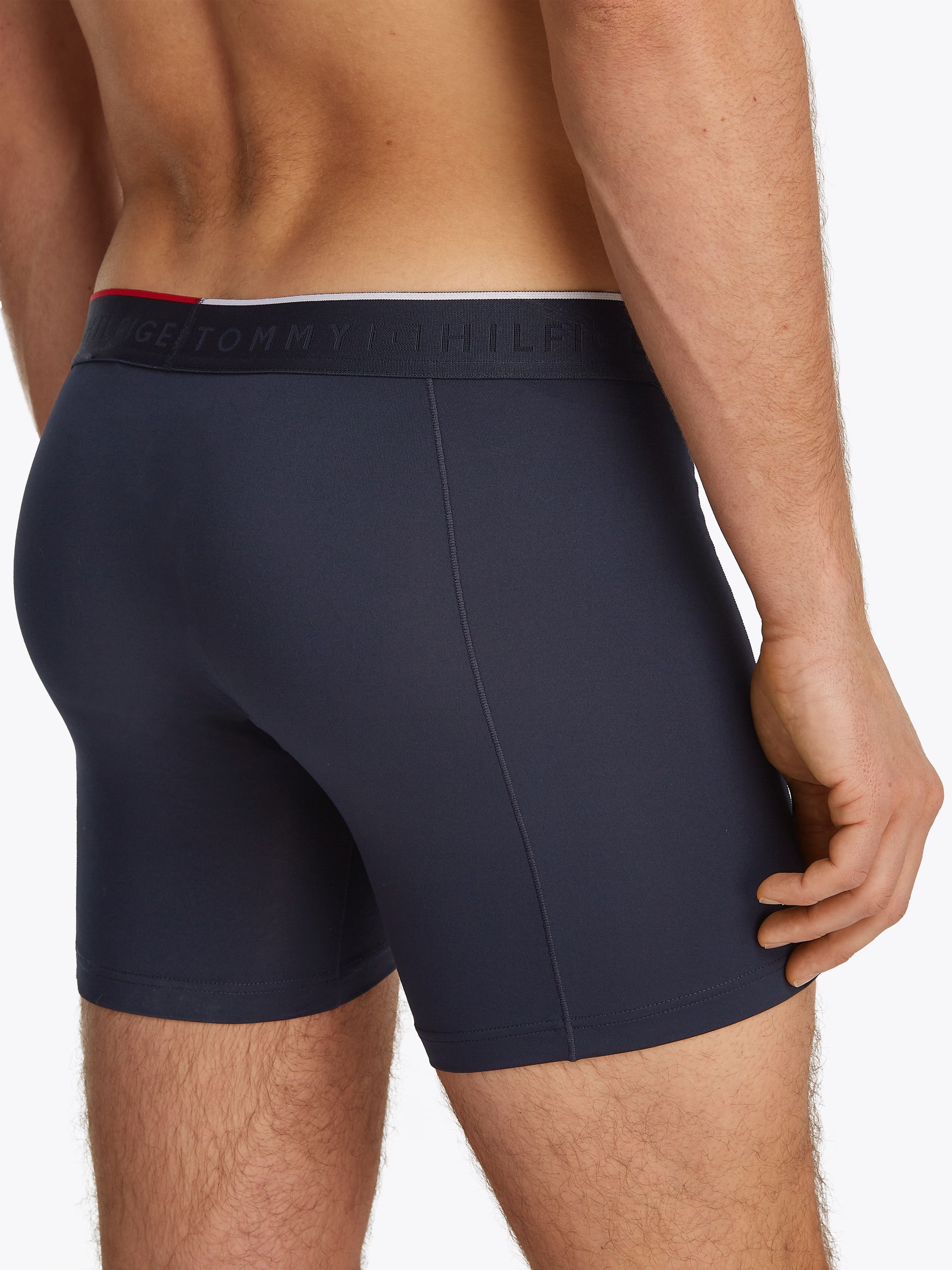 Tommy Hilfiger Underwear Boxer »3P BOXER BRIEF«, (Packung, 3 St., 3er), mit Logobund