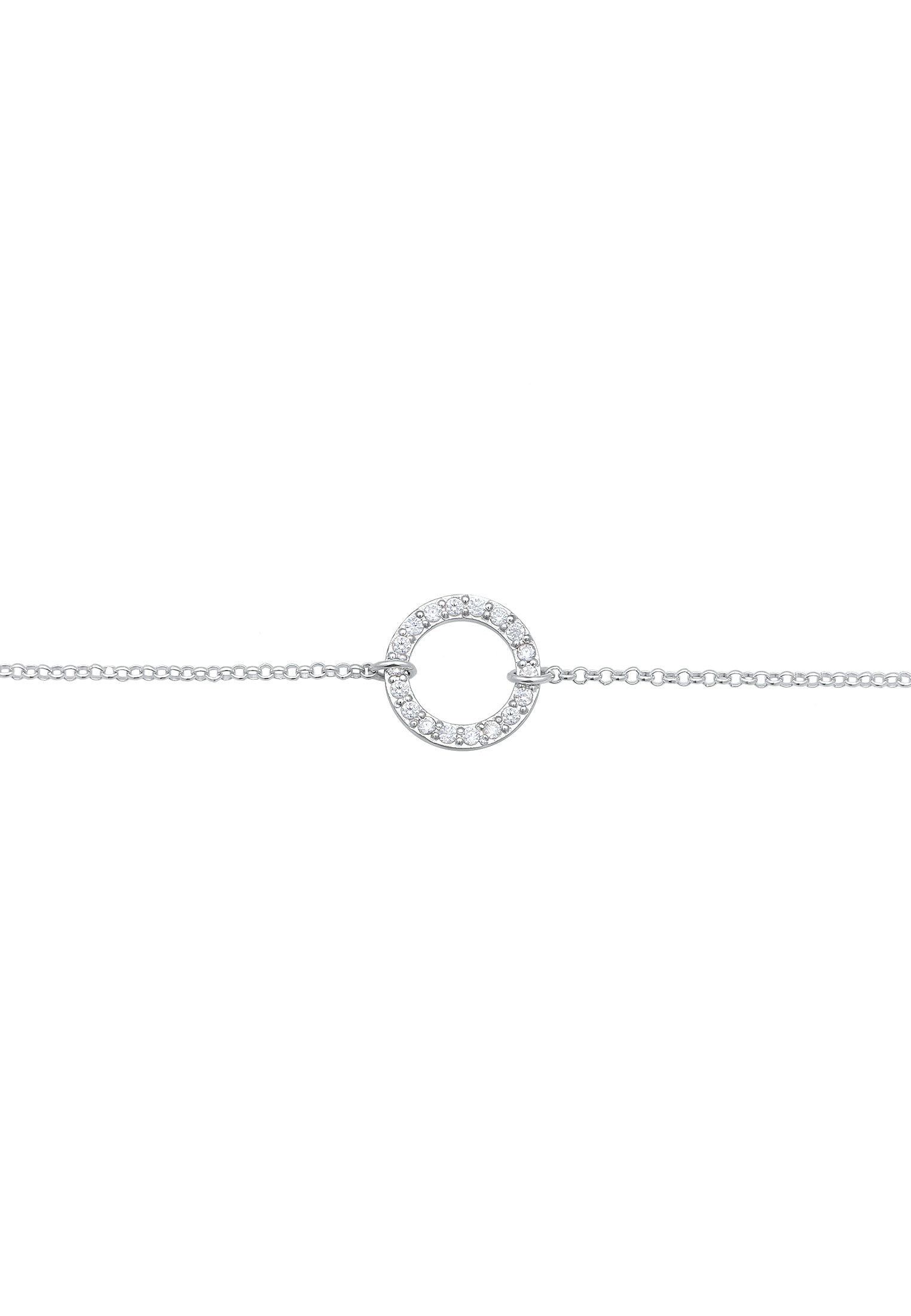 Elli Choker »Halskette Choker Kreis Zirkonia Trend 925«