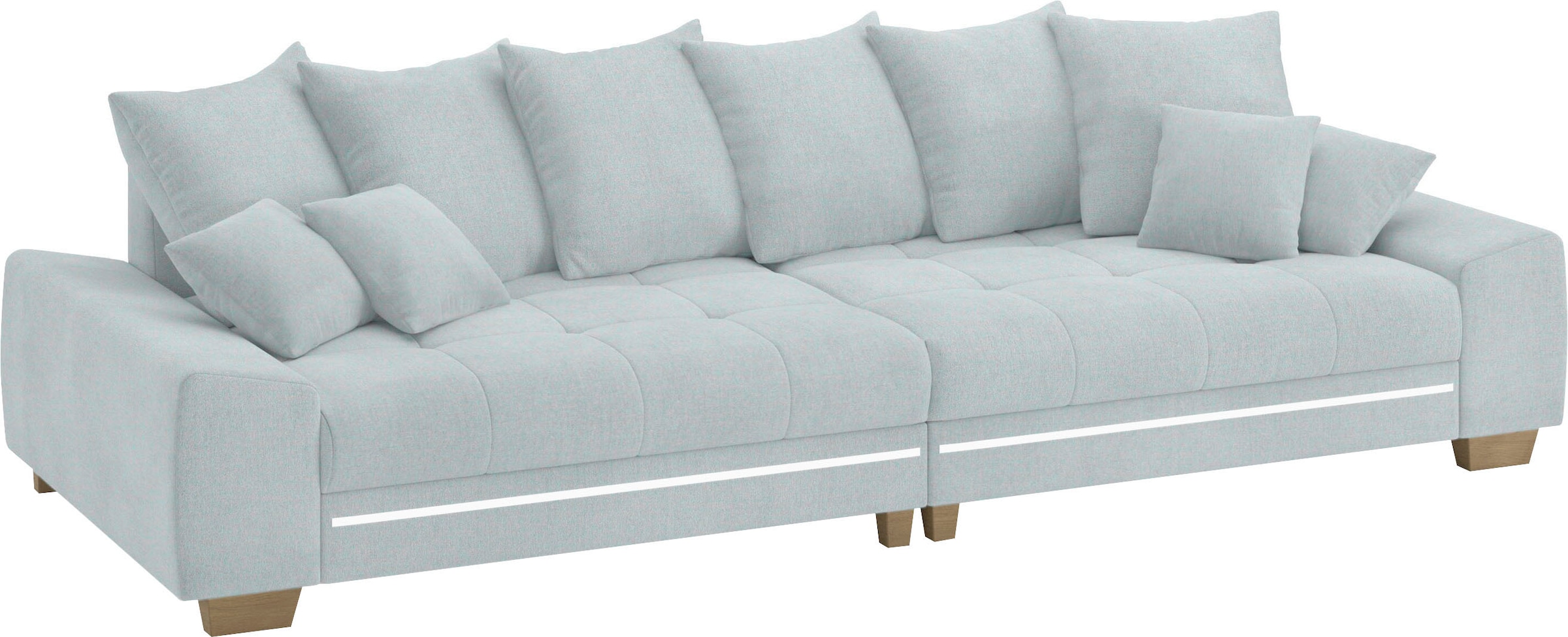 Mr. Couch Big-Sofa »Nikita II«, mit RGB-LED Beleuchtung, Kaltschaumpolsterung bis 140 kg belastbar