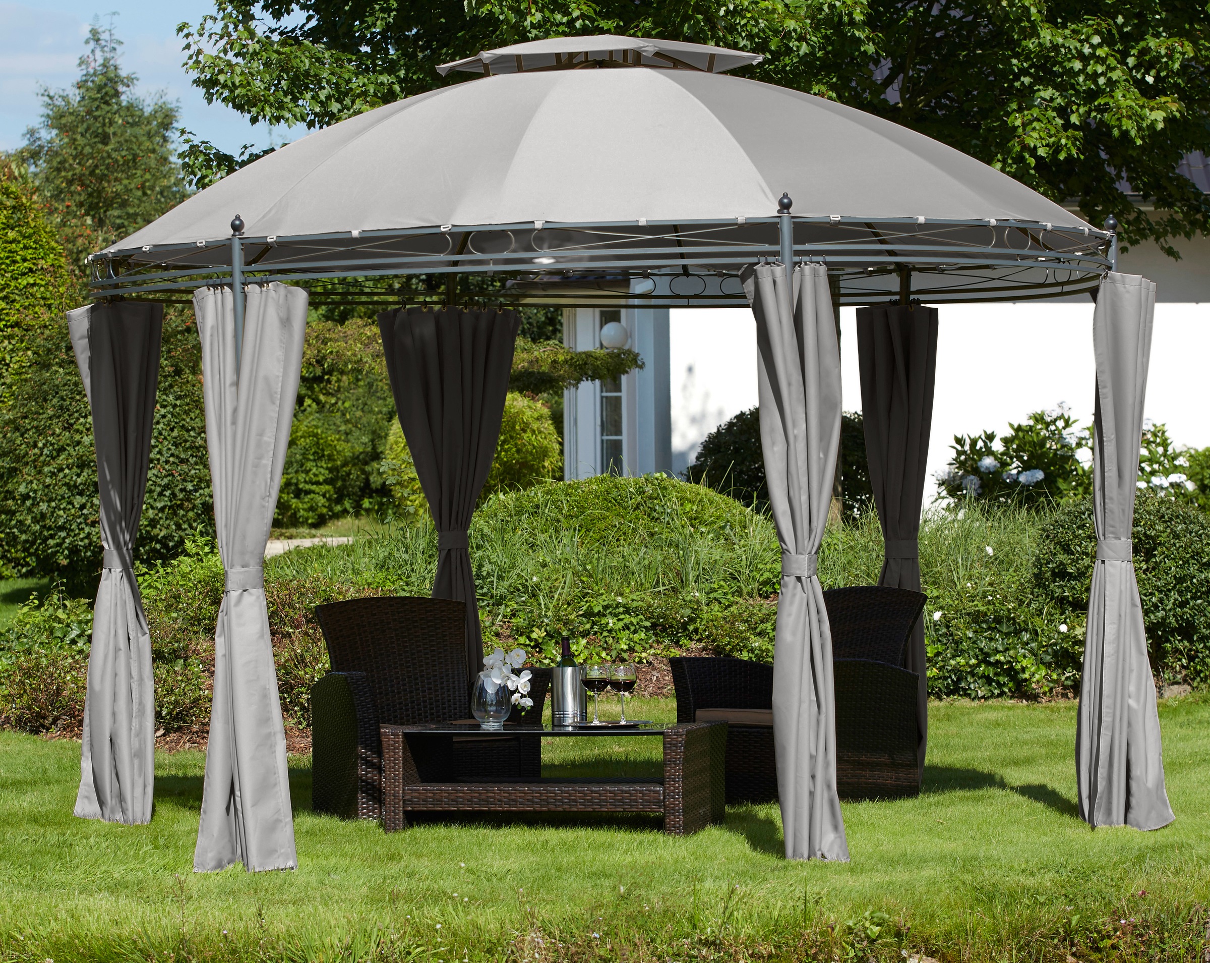 KONIFERA Pavillon »Tino«, BxT: 350 x 350 cm