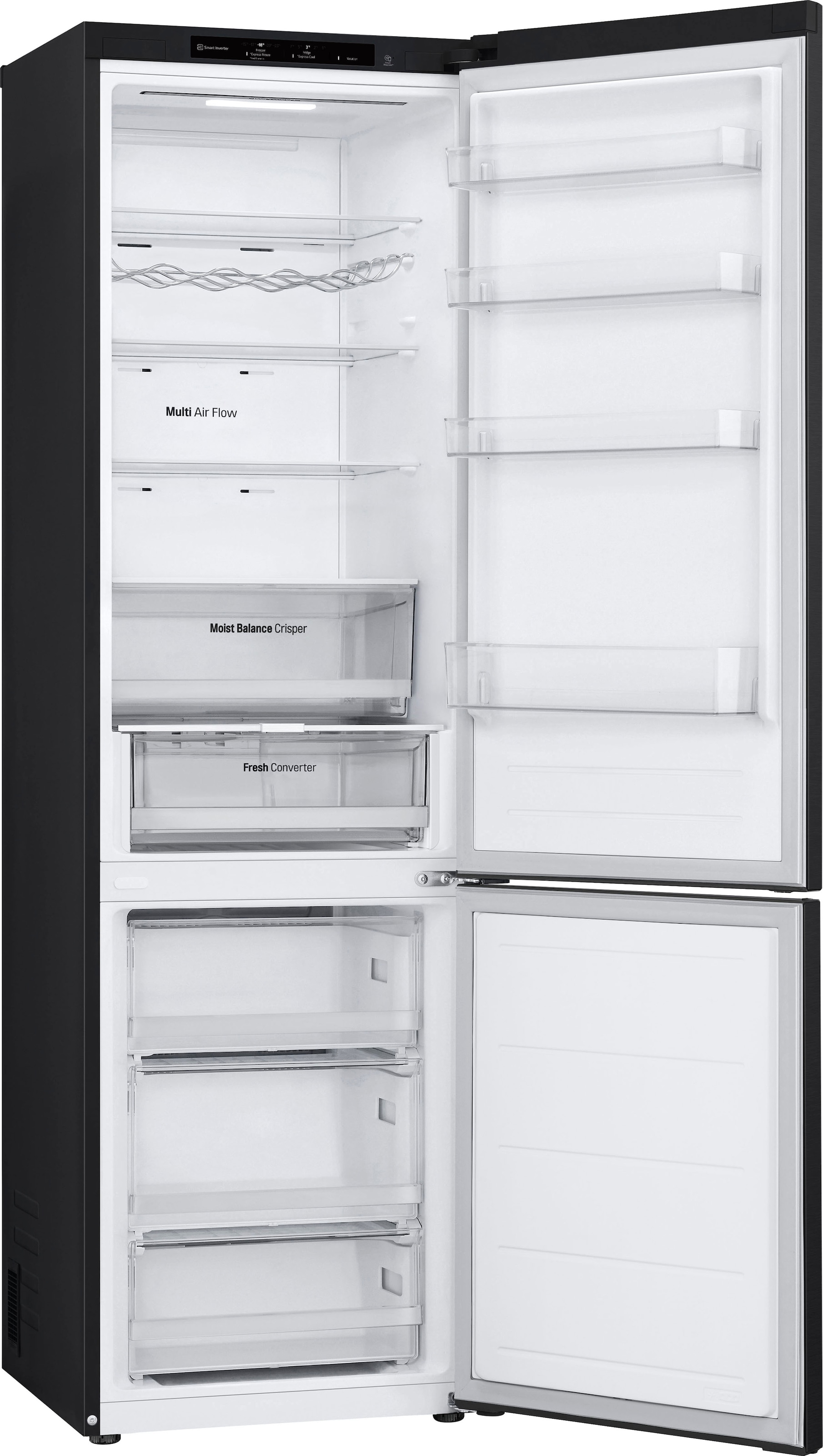 LG Kühl-/Gefrierkombination »GBV3200CEP«, Total No Frost, Multi-Airflow, Fresh Converter, Moist Balance Crisper